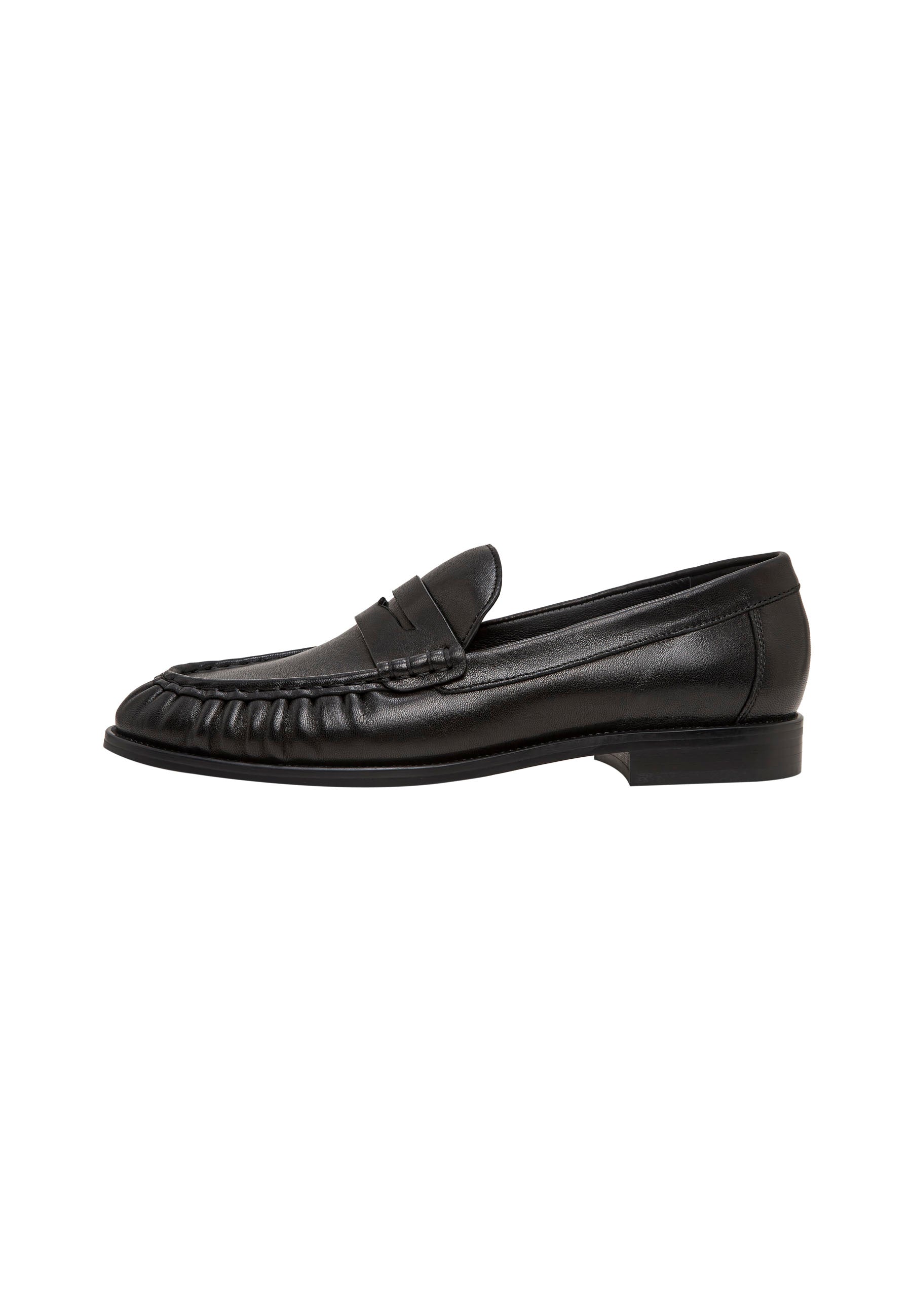 Refined Classic Penny Loafers – Black