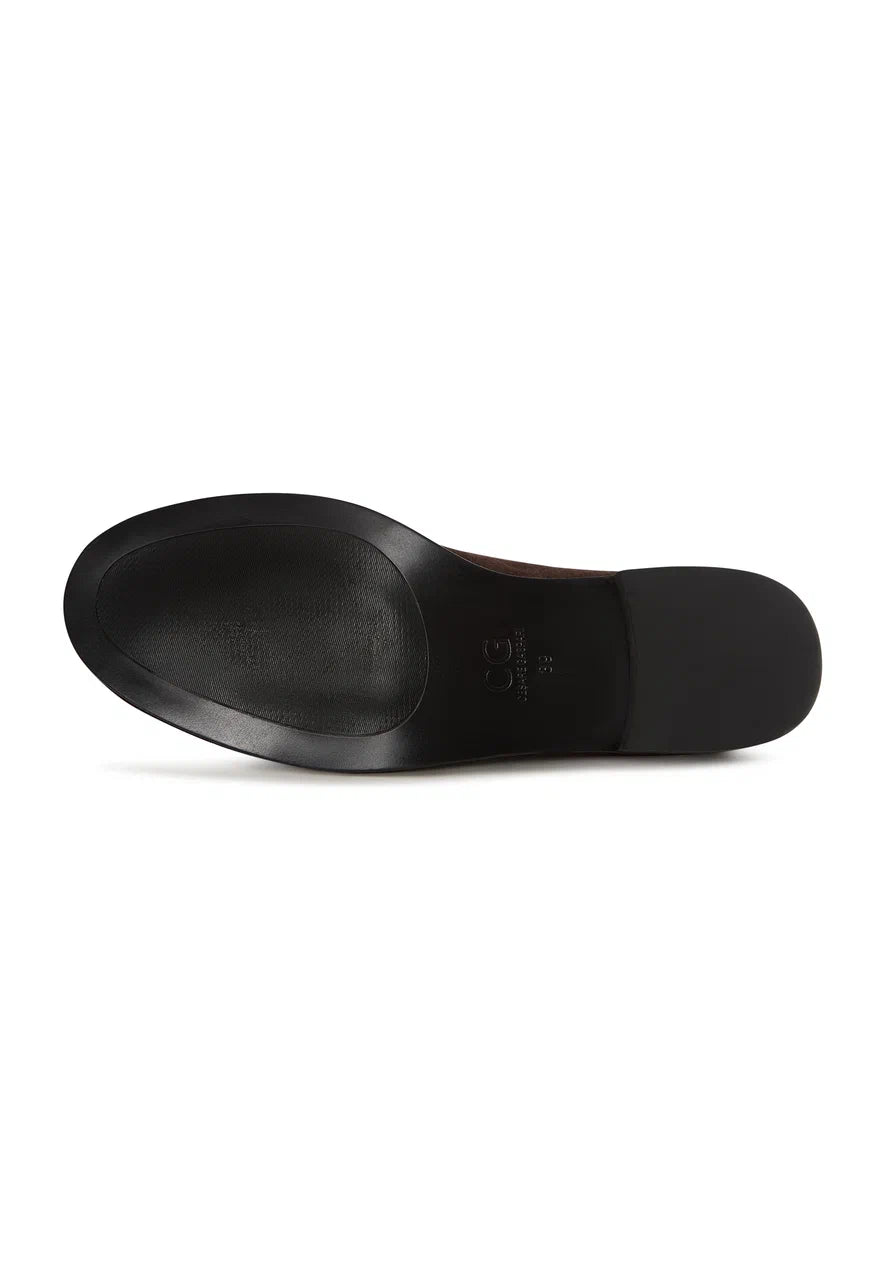 Velvet Classic Loafers - Brown