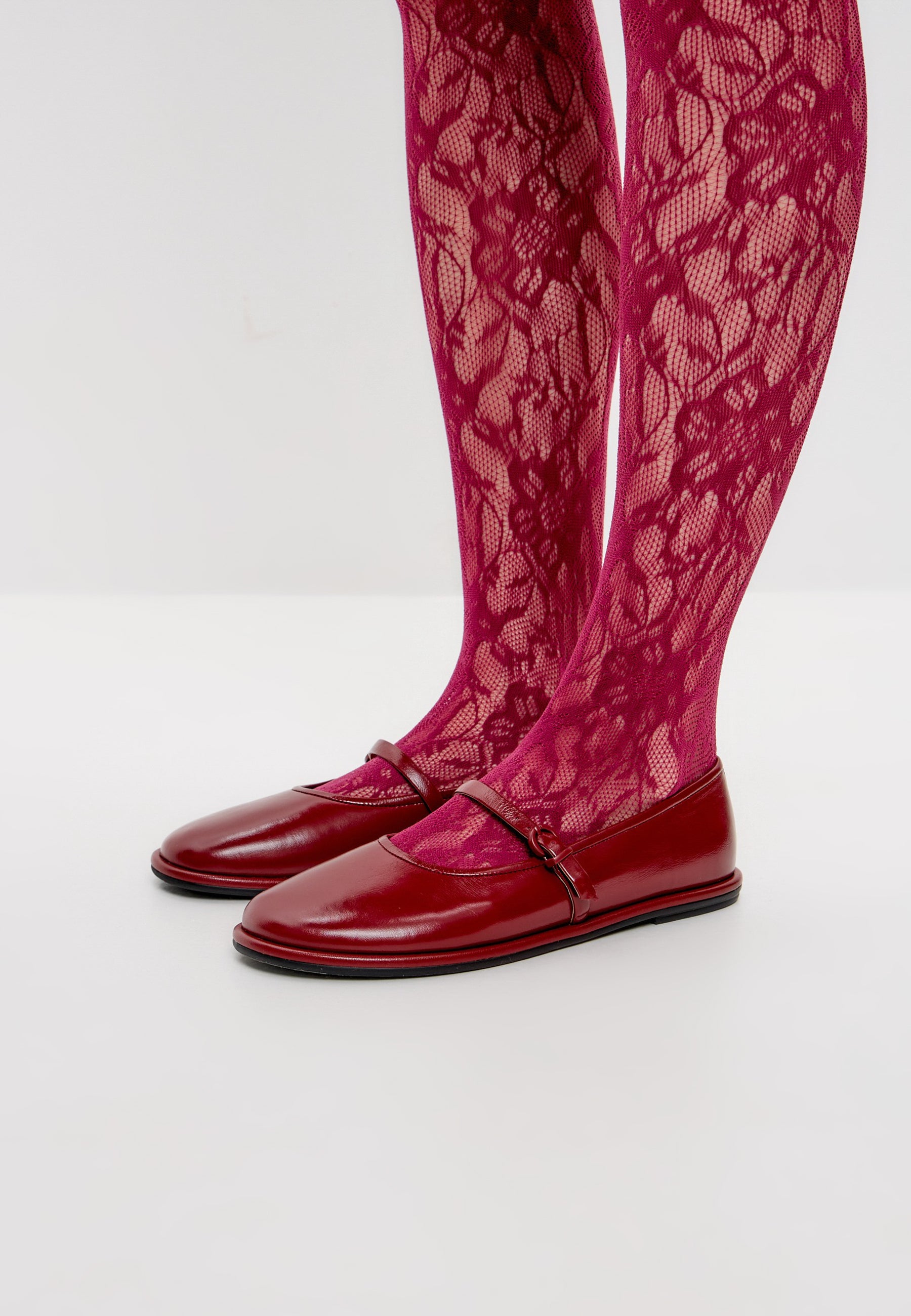 Bailarinas Mary Jane Timeless Elegance – Rojo