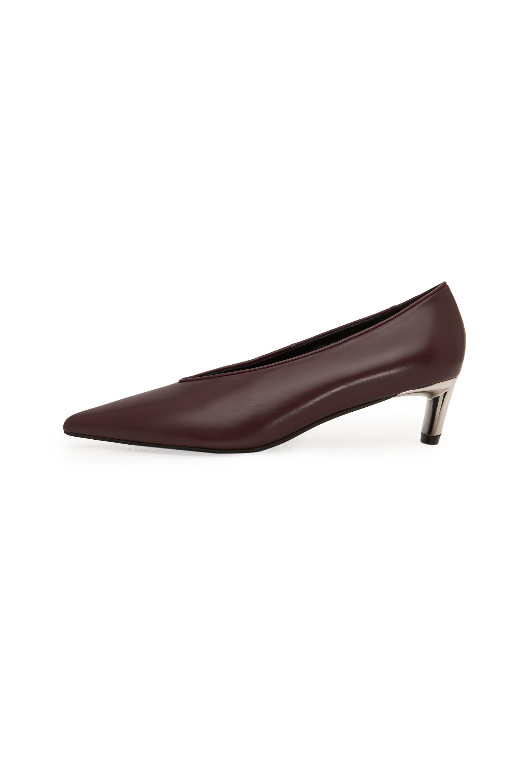 Leather Pumps – Burgundy
