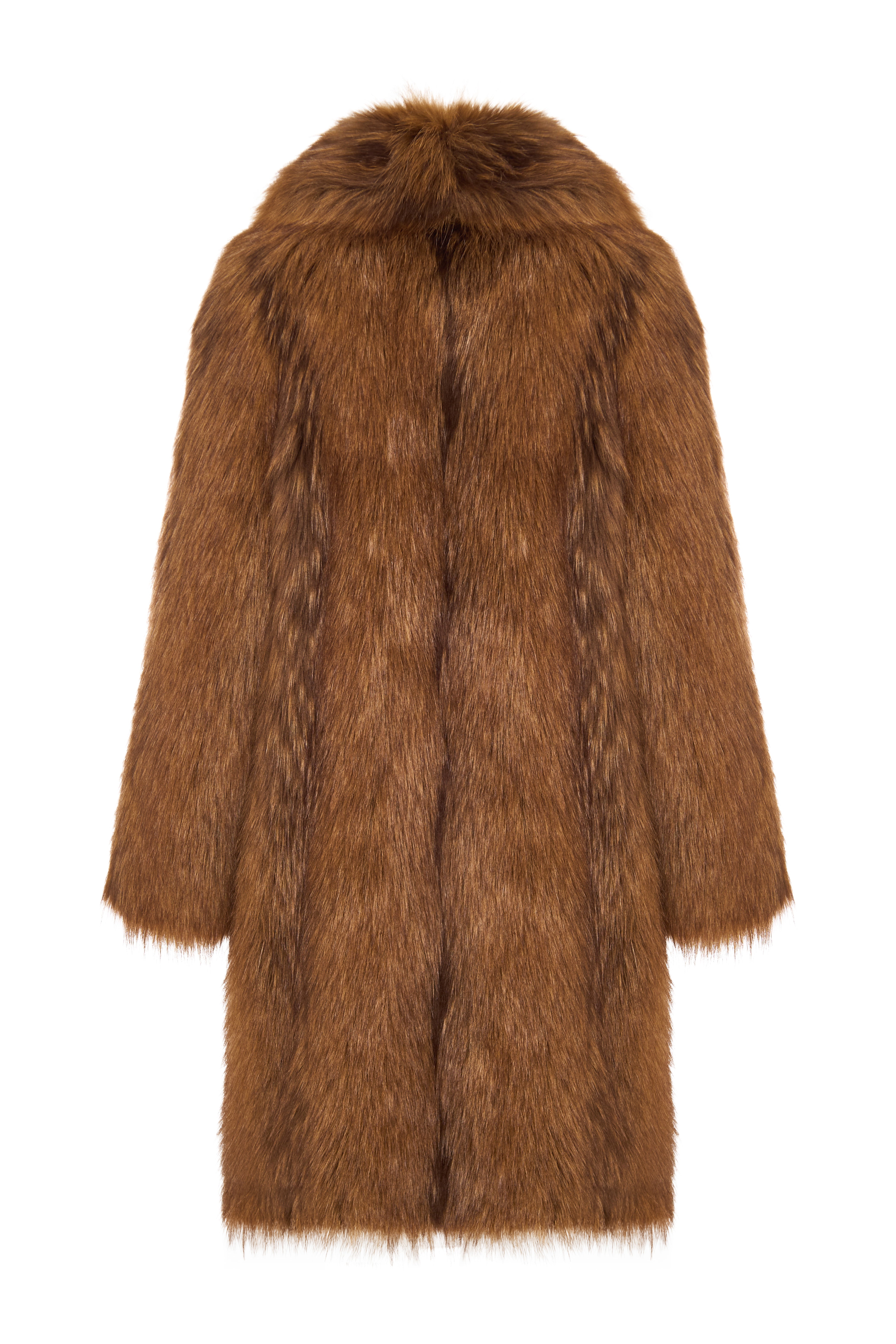 Faux Fur Long Coat — Oversized Winter Statement