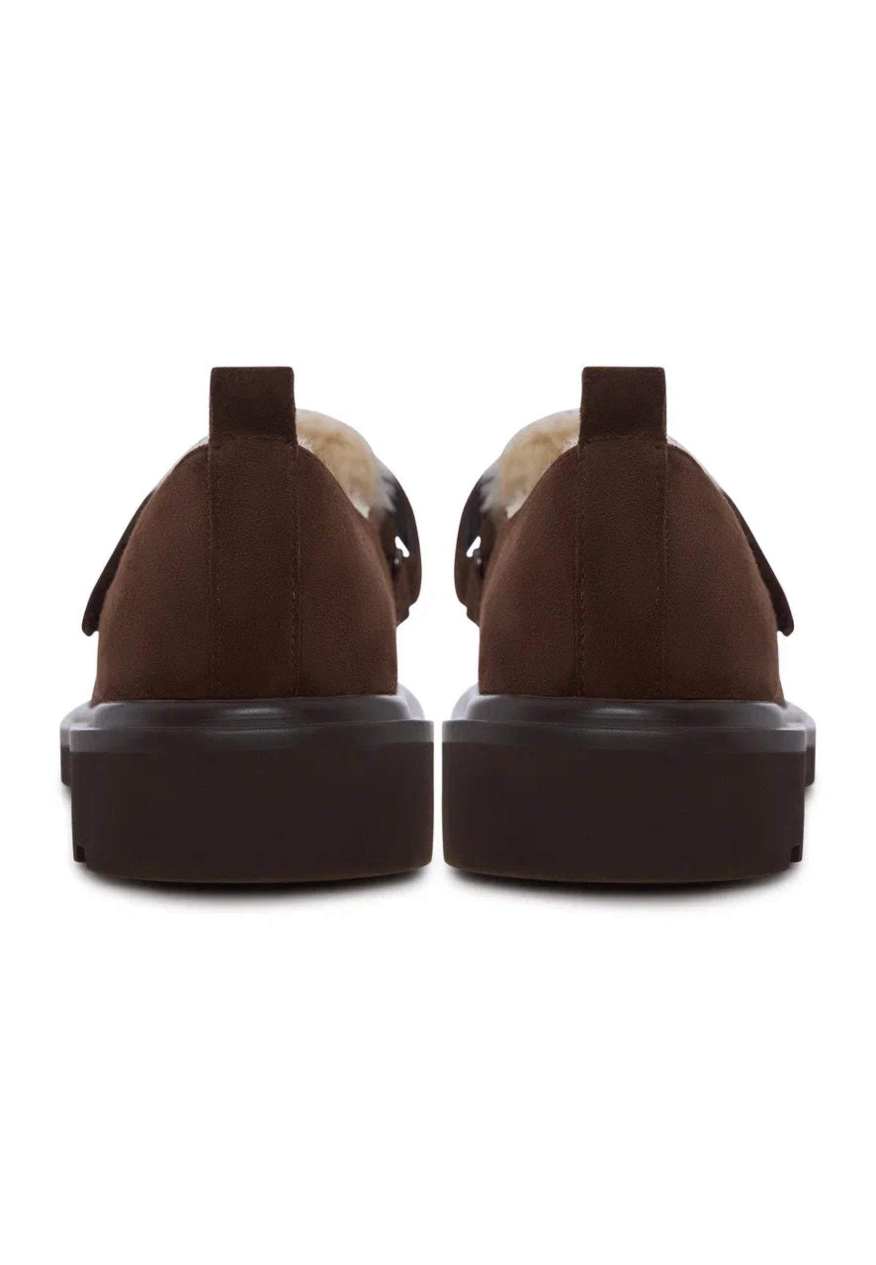 Alpine Grip Fleece Loafers - Brown