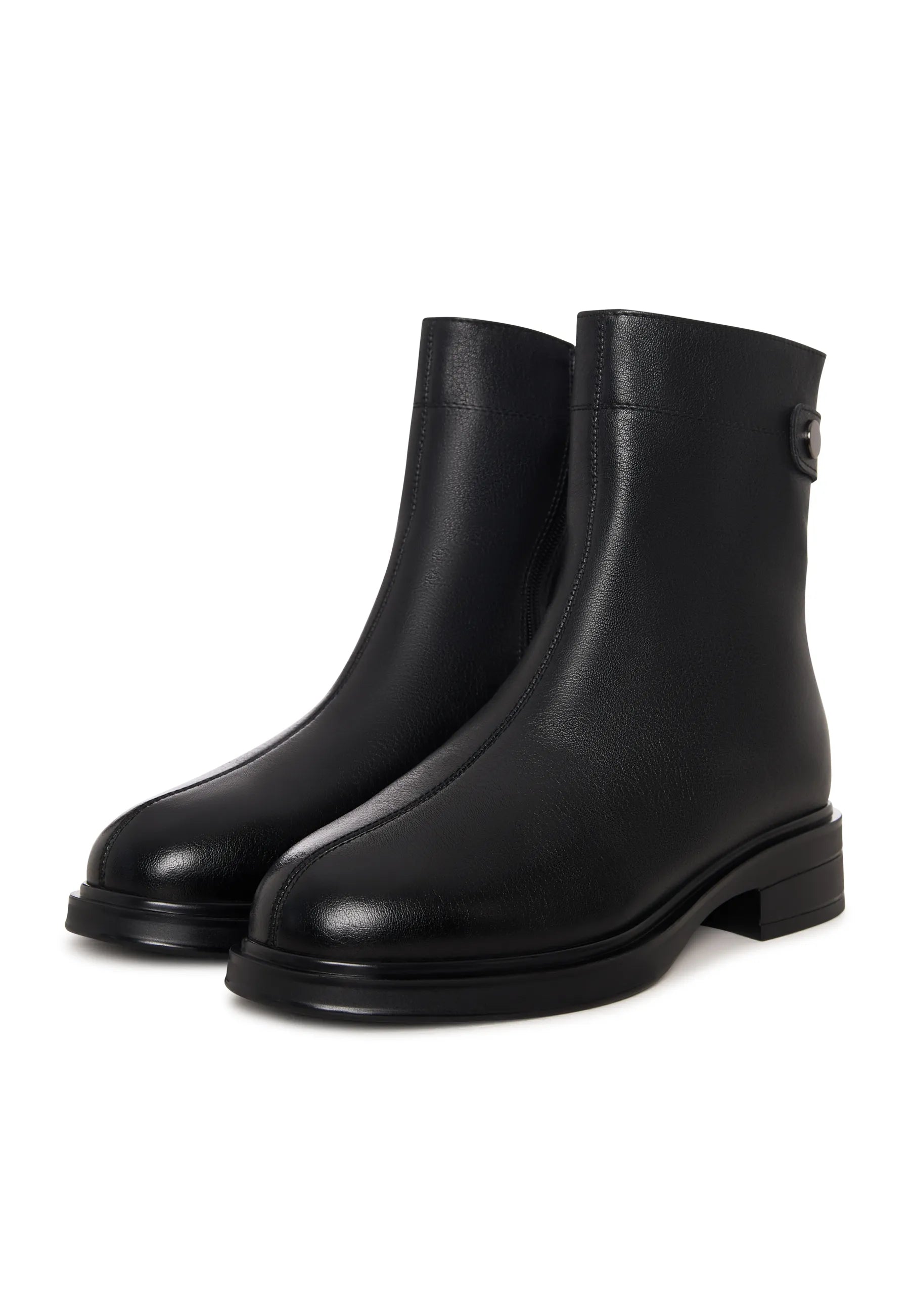 Sculpted Zip Boot - Black