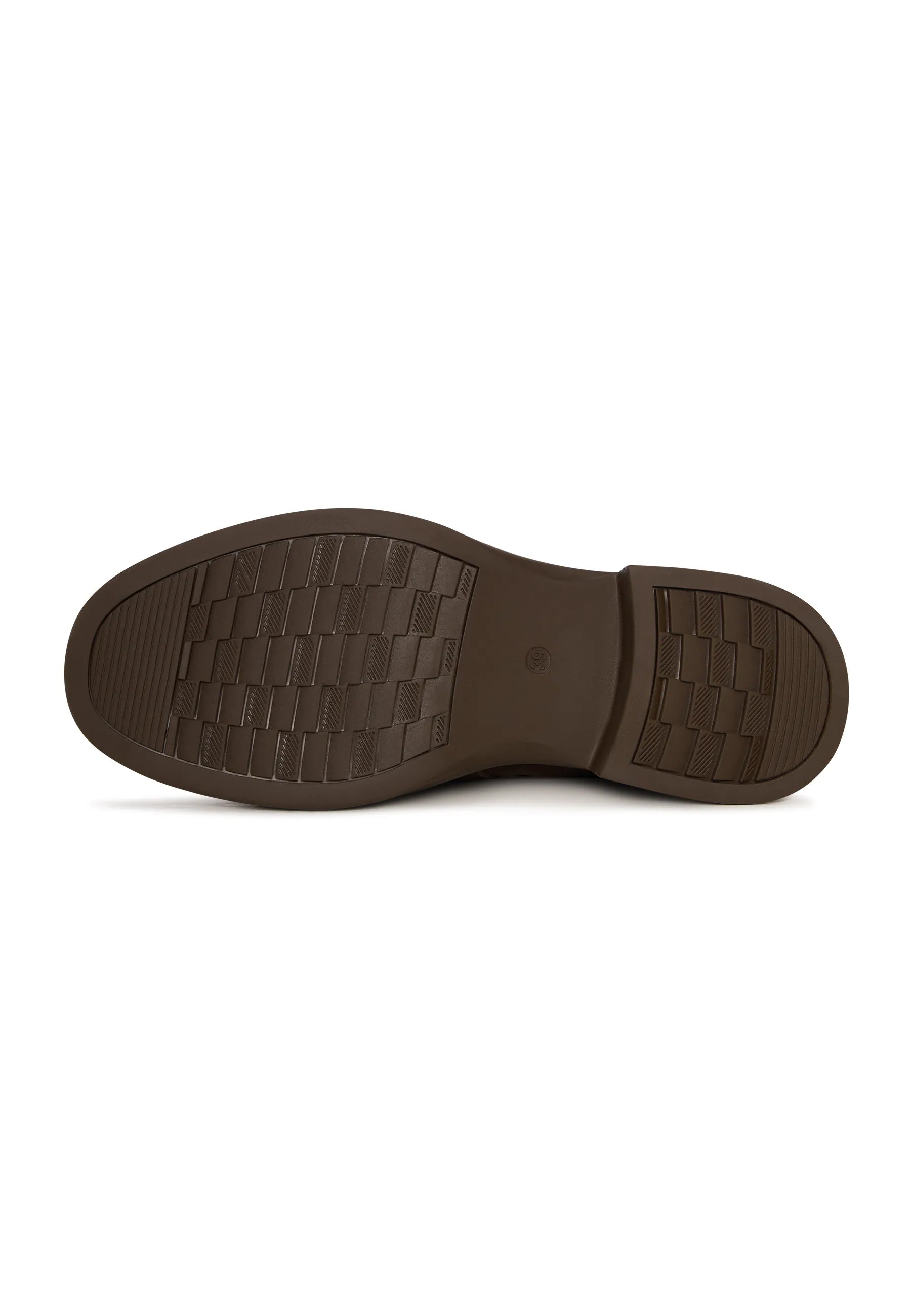 Sculpted Zip Boot - Brown