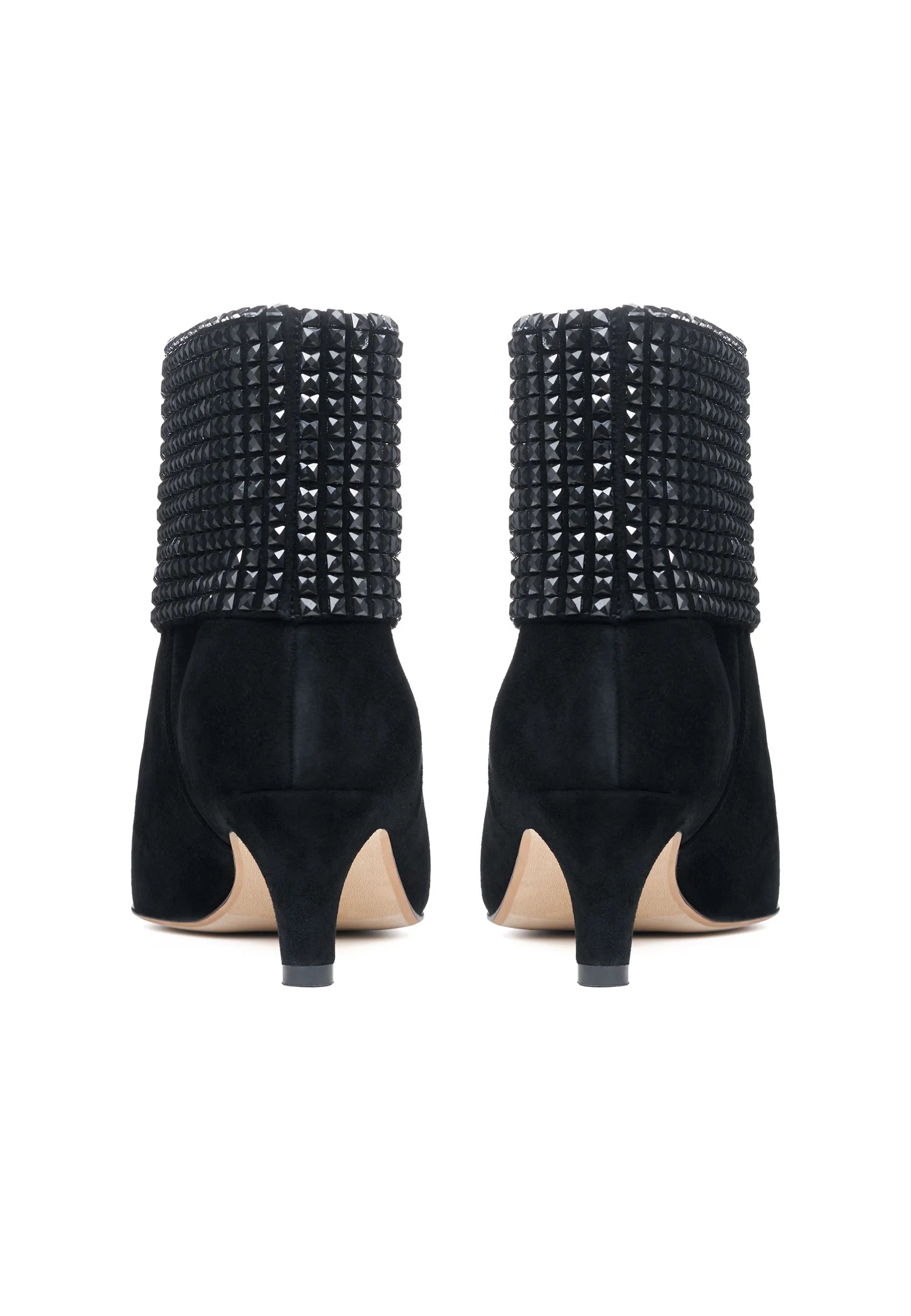Crystal Cuff Suede Ankle Boot