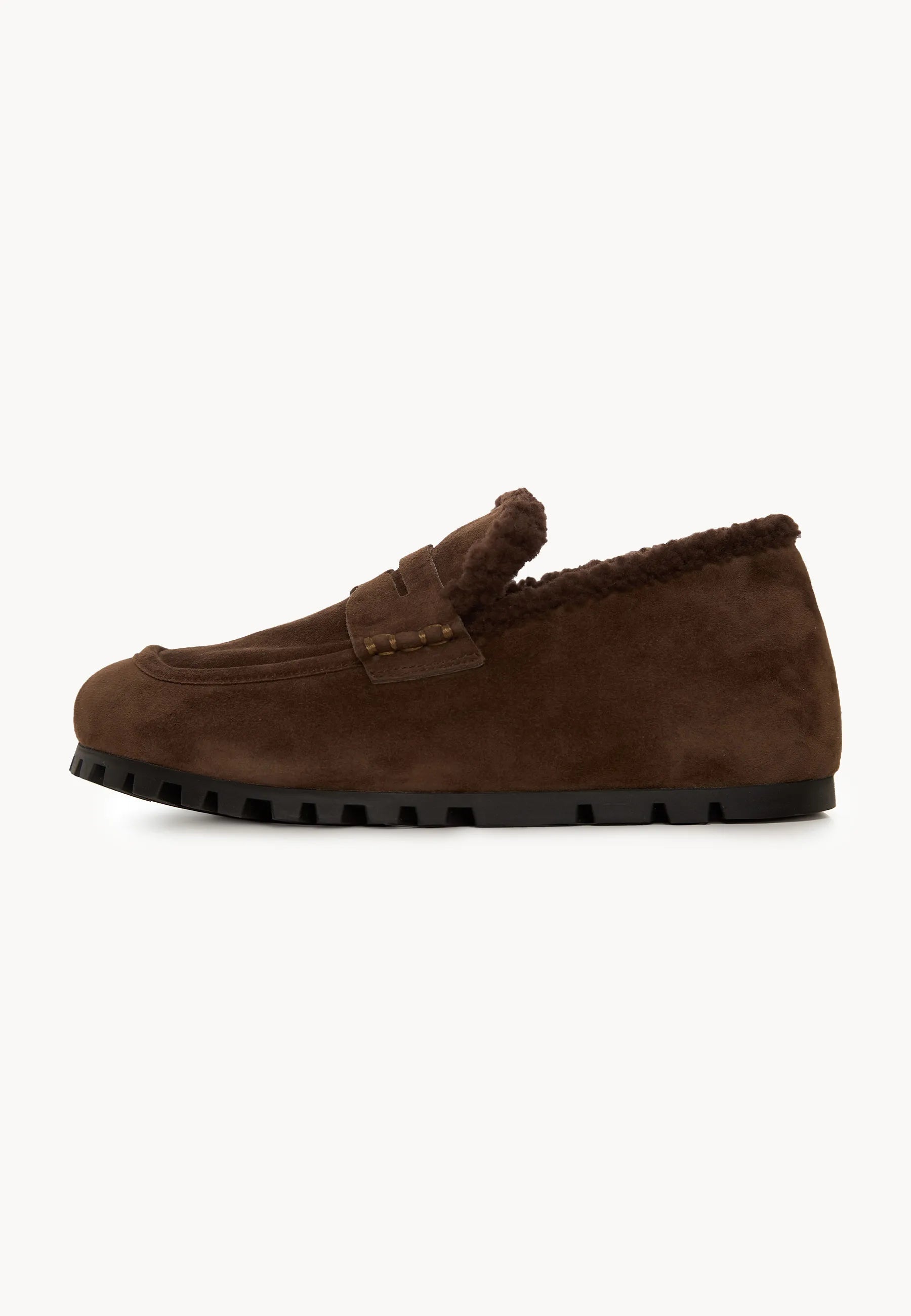 Cozy Trek Winter Loafers – Brown