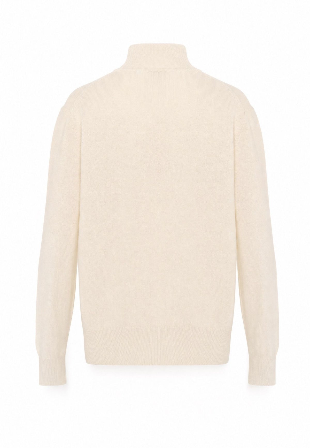 Pullover aus Merinowolle Mauve – Weiß
