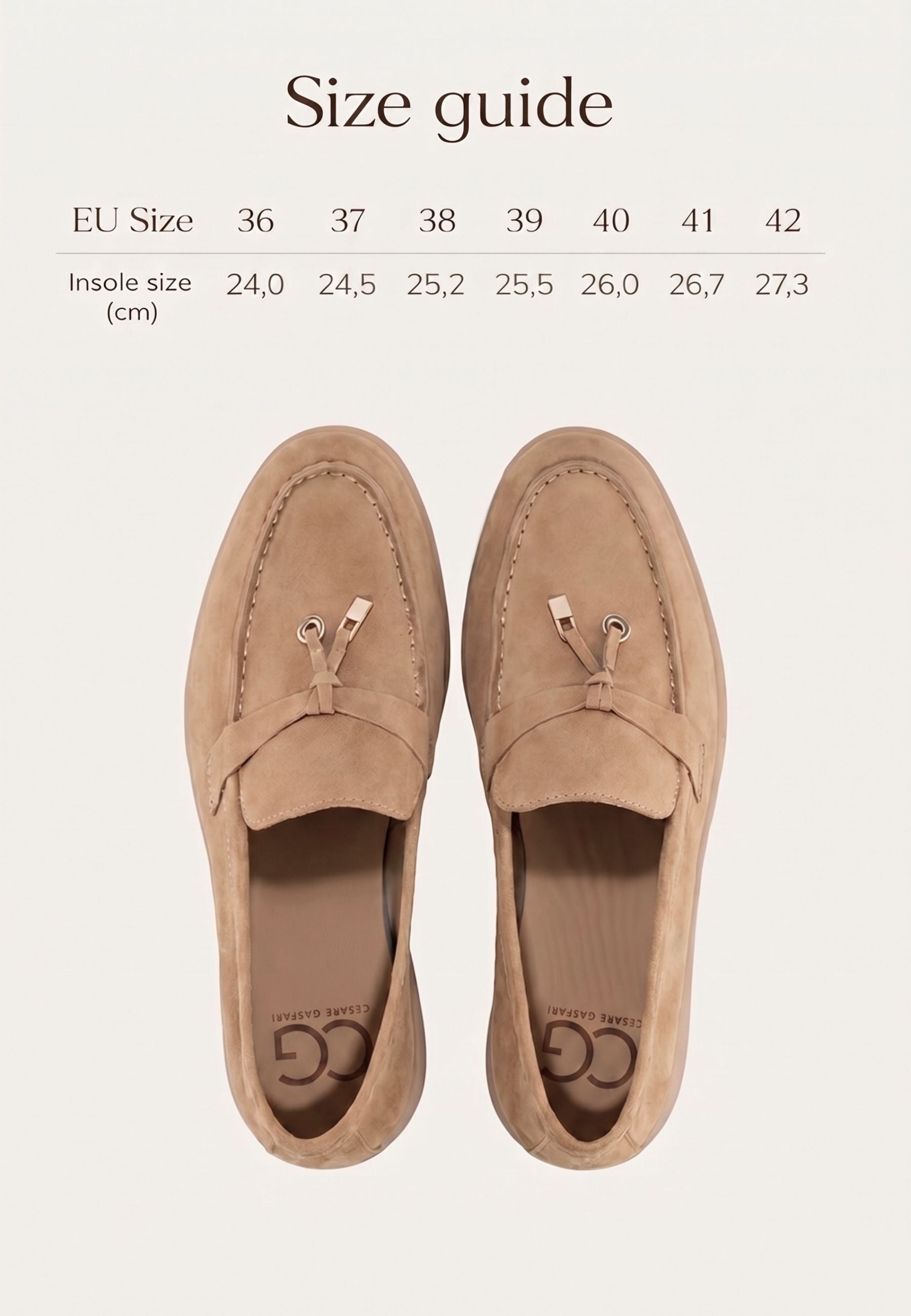 Platform Moccasins Aurelia - Beige