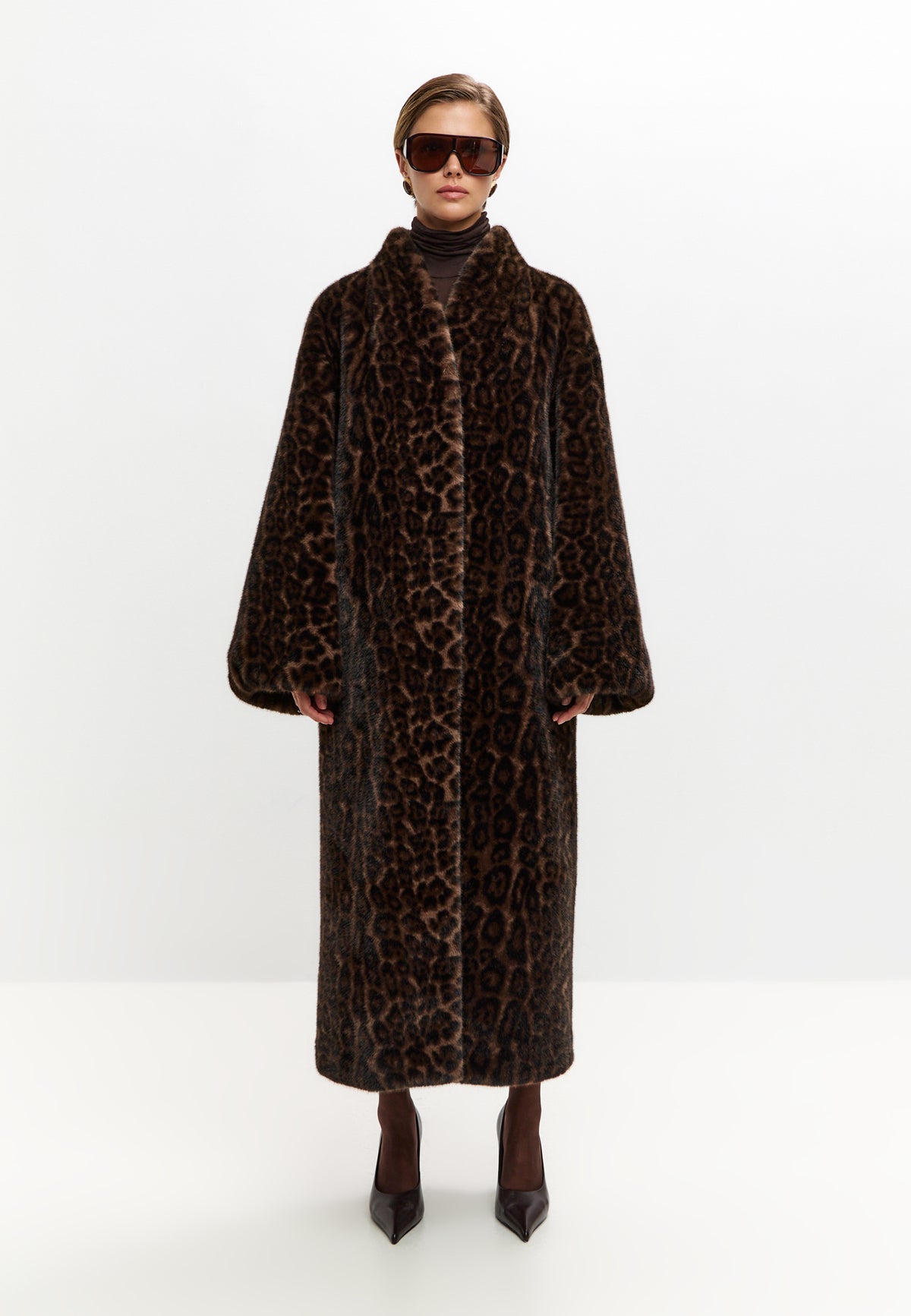 Manteau Noir Luxe – Marron
