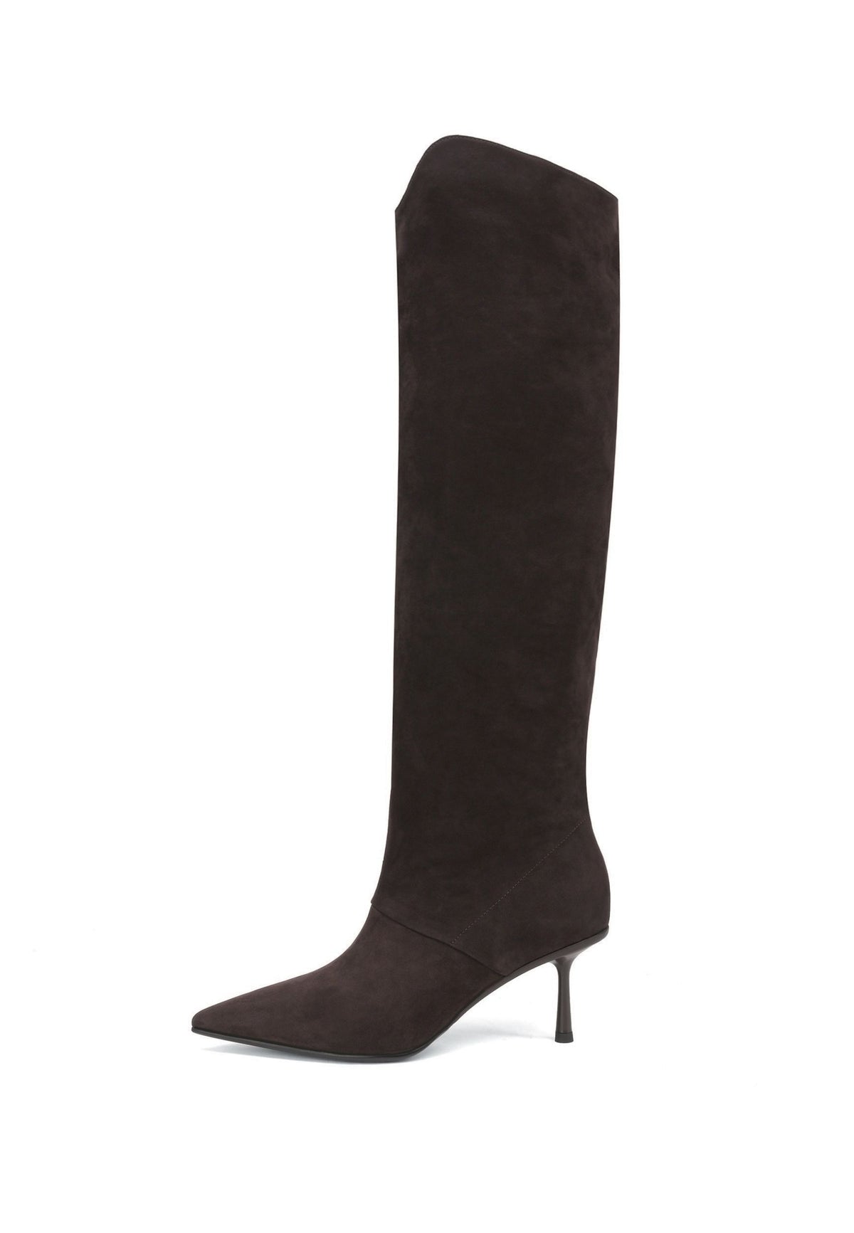 Botas altas de ante con punta