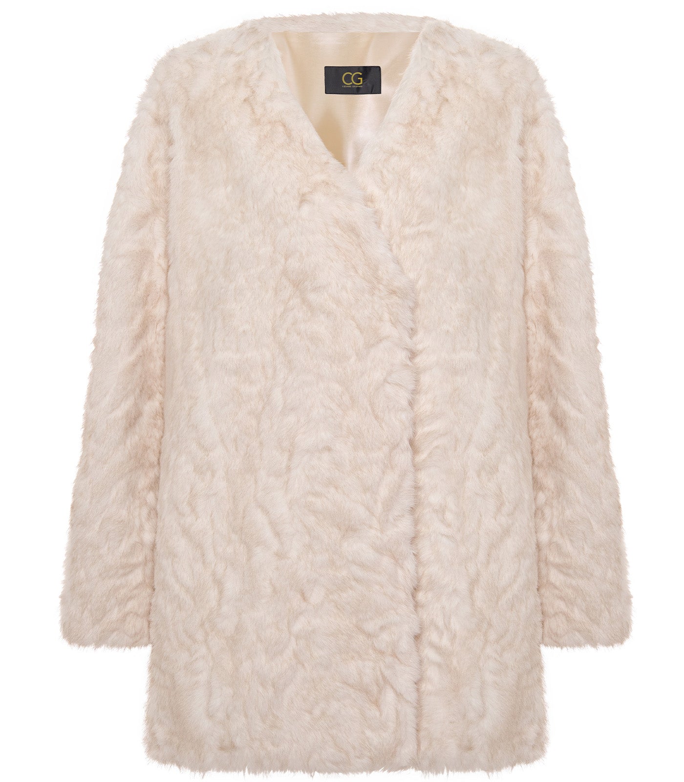 Milky Faux Fur Coat – Oversized Winter Elegance