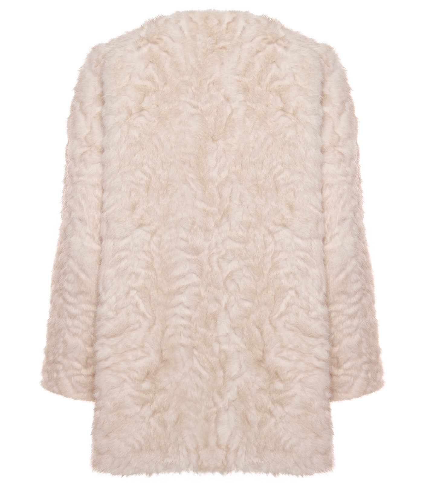 Milky Faux Fur Coat – Oversized Winter Elegance