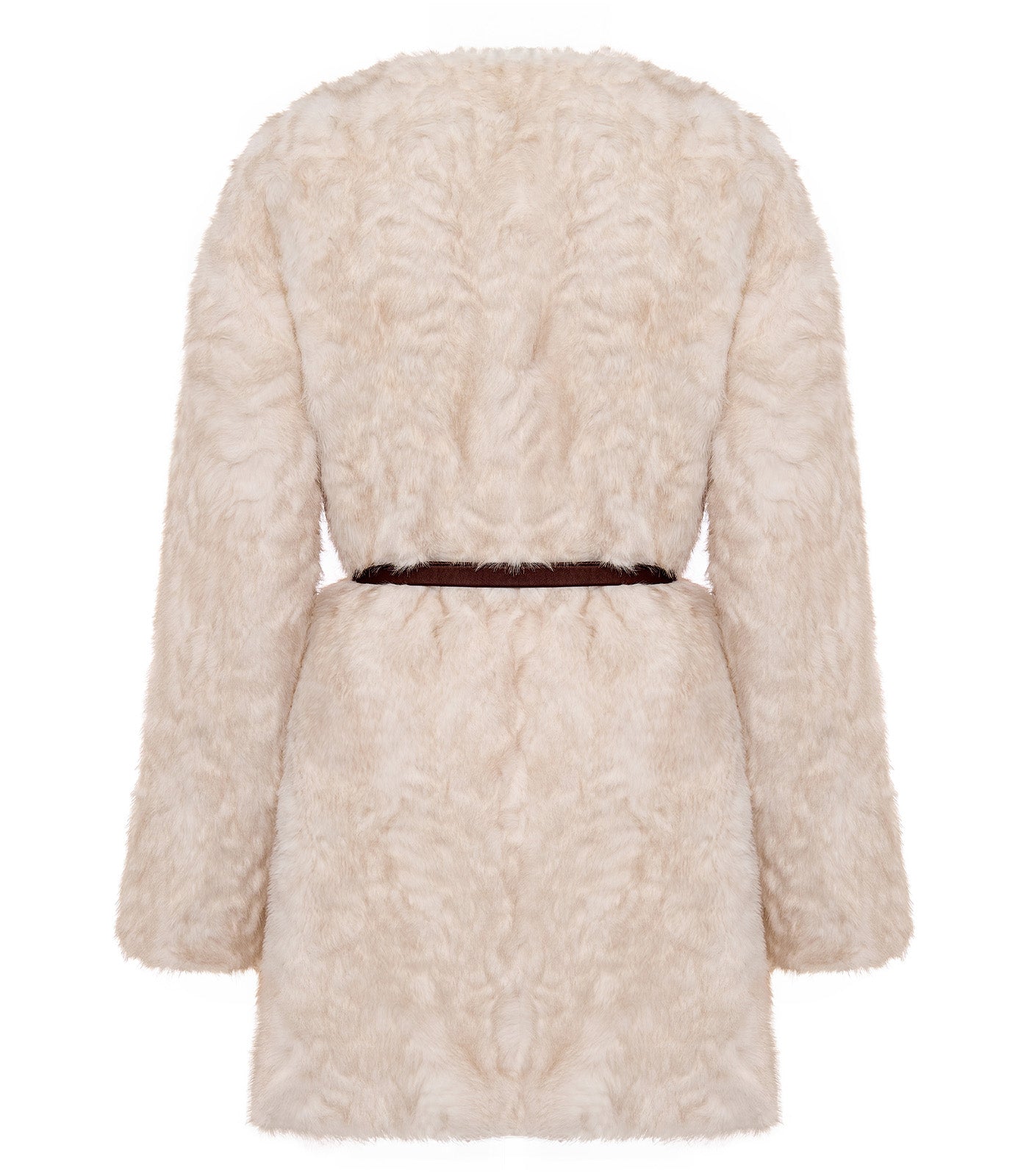 Milky Faux Fur Coat – Oversized Winter Elegance