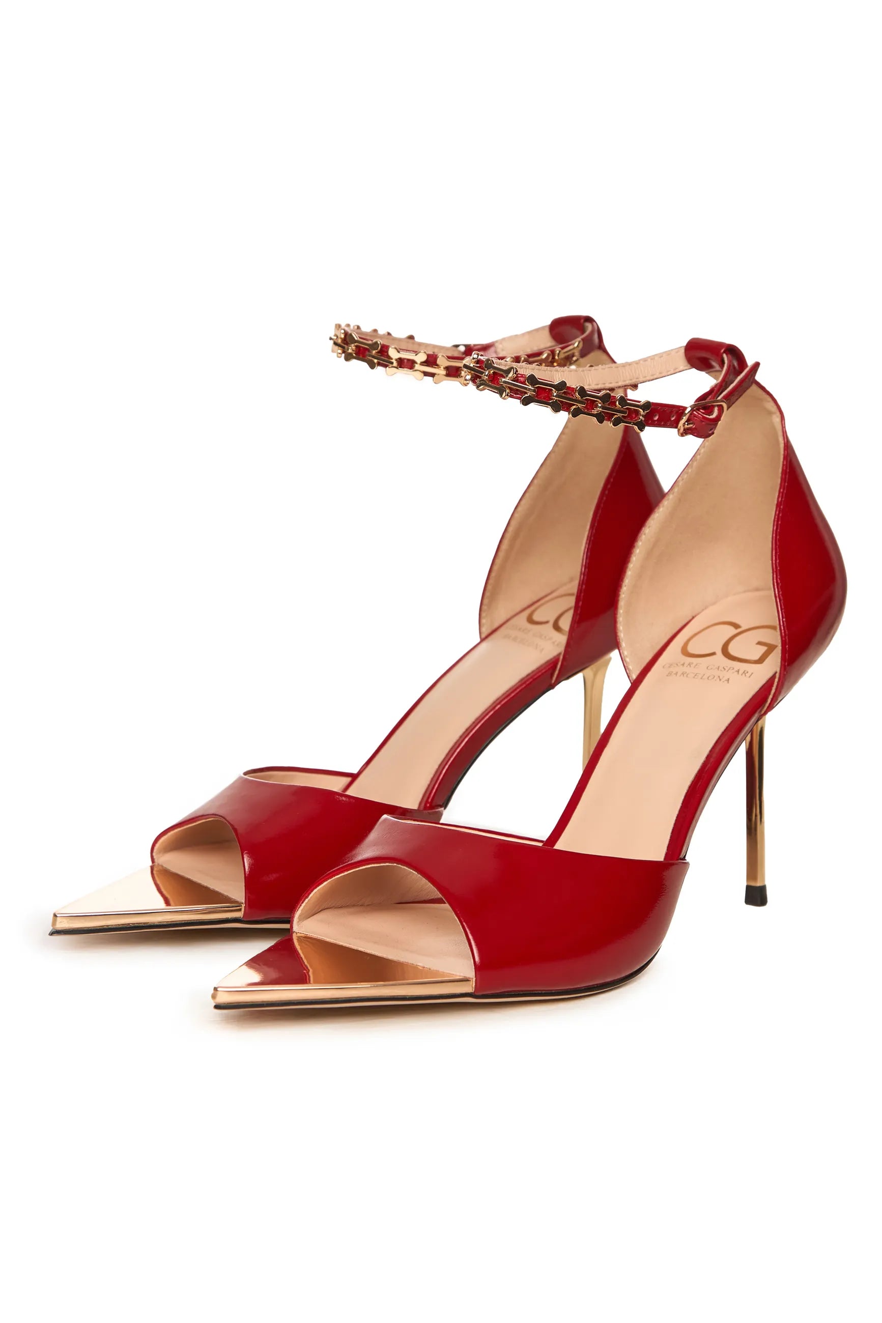 Stiletto High Heeled Sandals Malena - Red