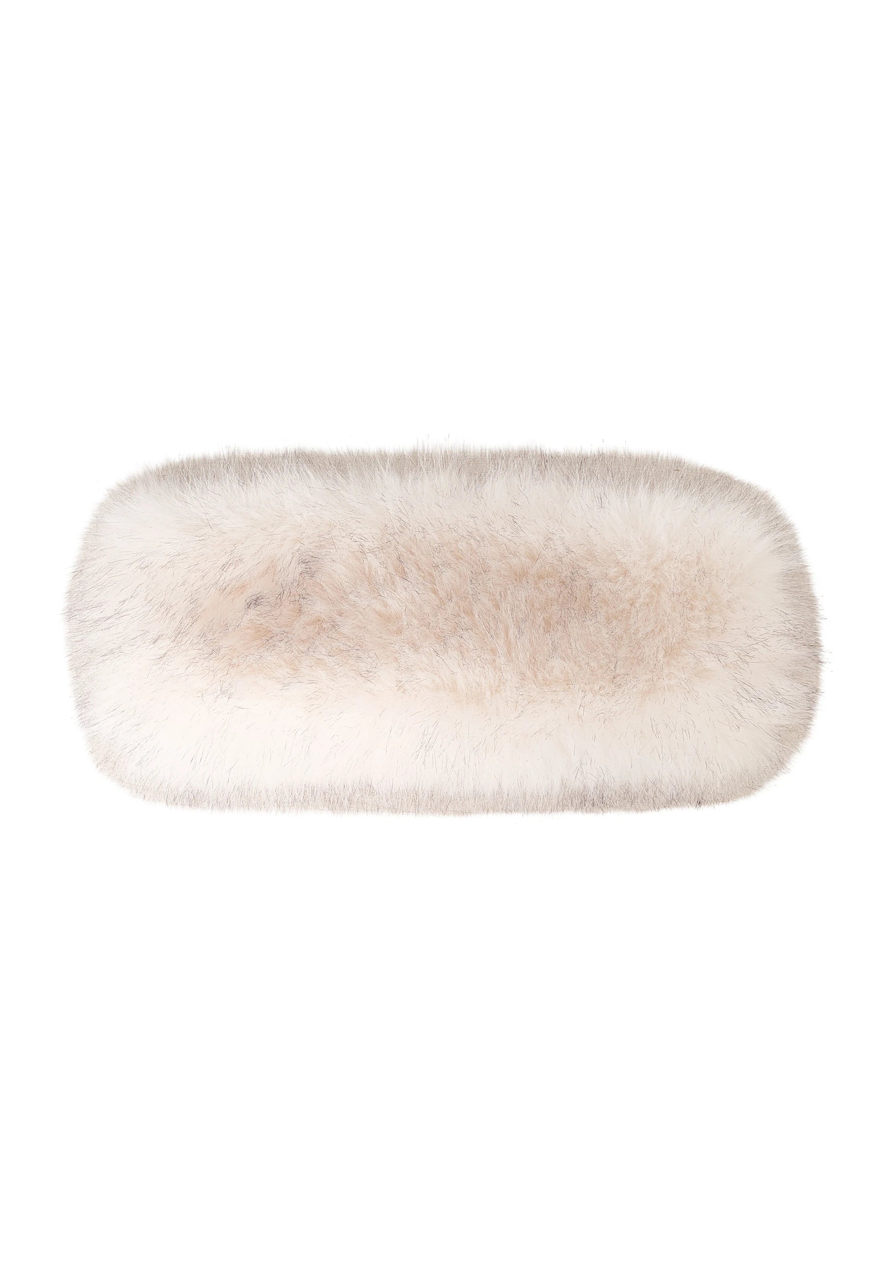 Faux Fur Headband - White