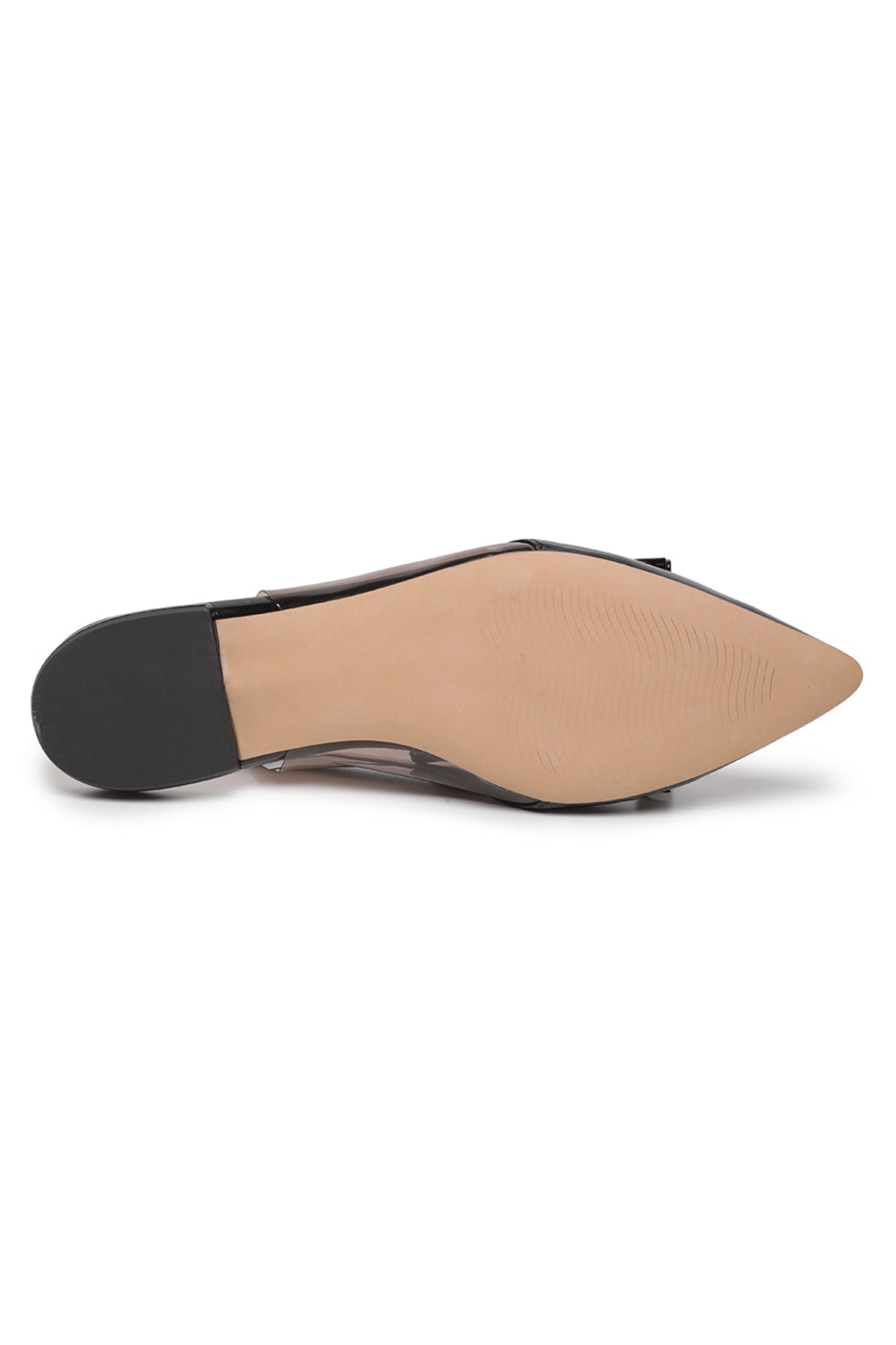Bow Glint Slingbacks - Black
