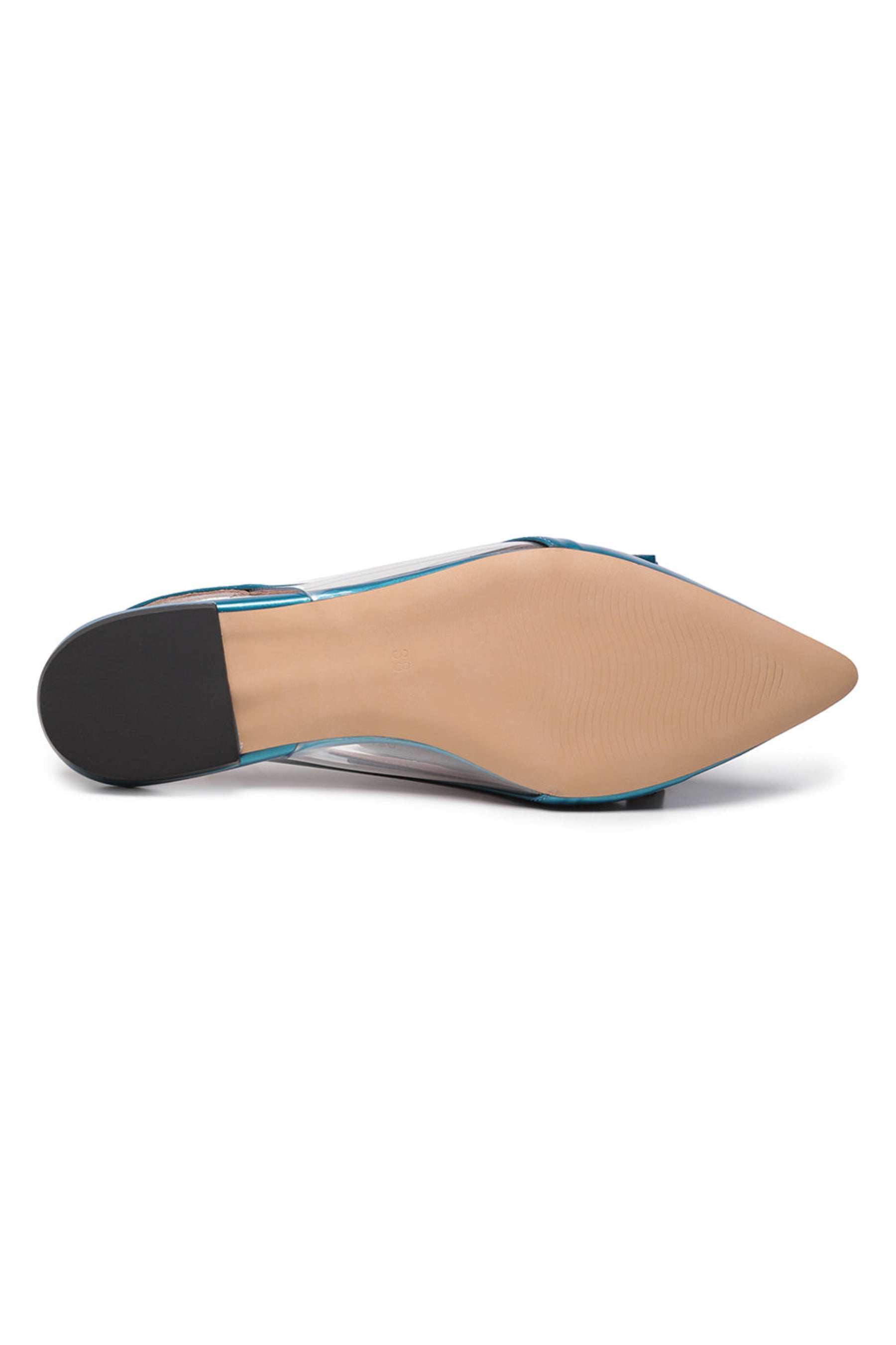 Bow Glint Slingbacks - Blue