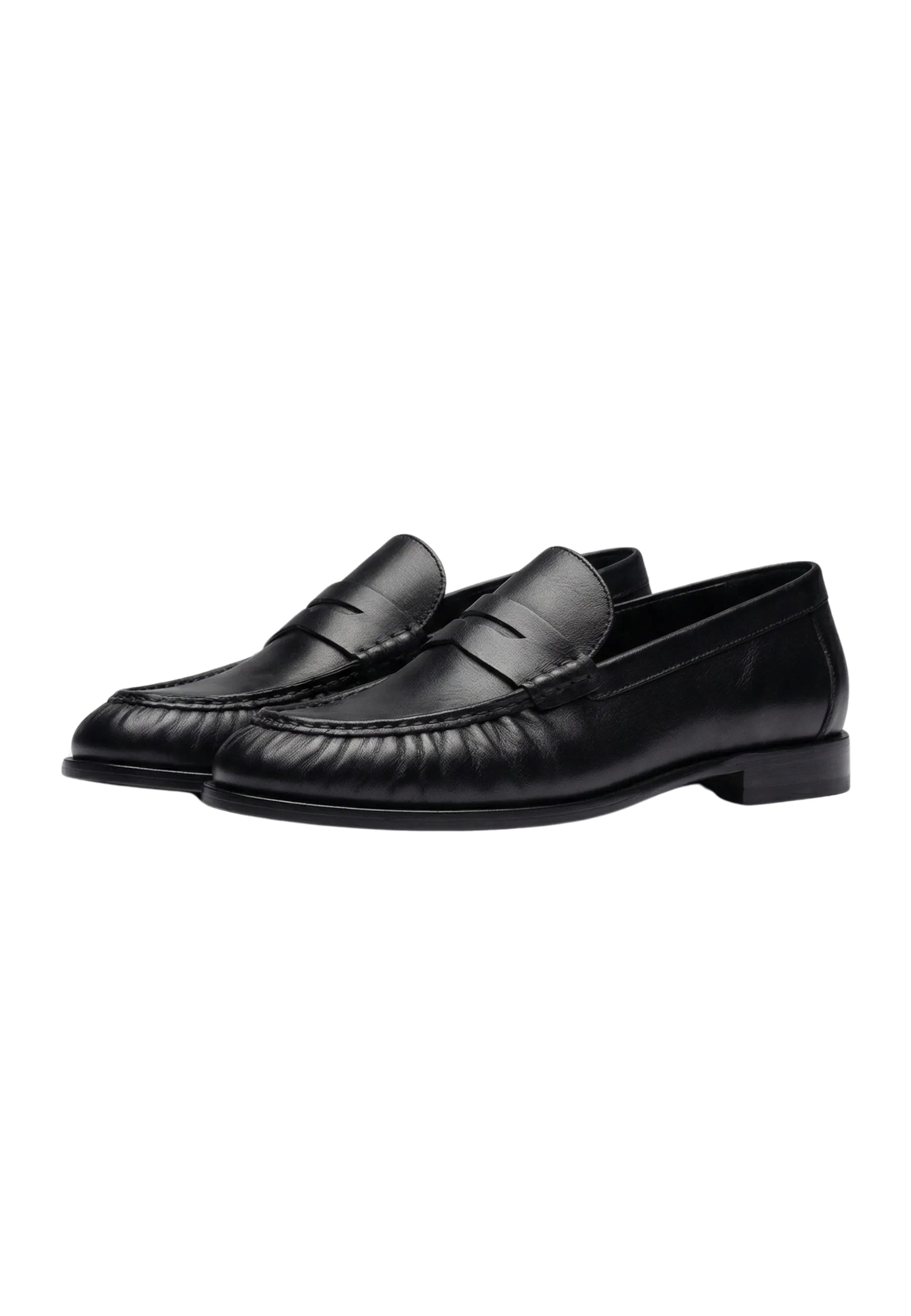 Refined Classic Penny Loafers – Black