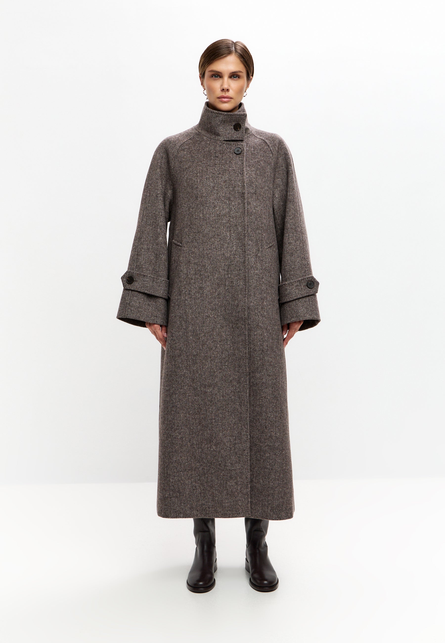 Abrigo Highland Mist – Cappuccino