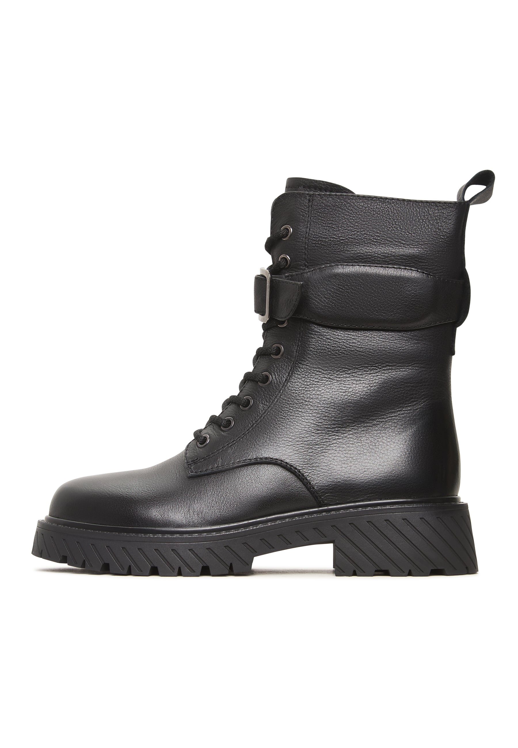 Rugged veterboots Betty – Zwart