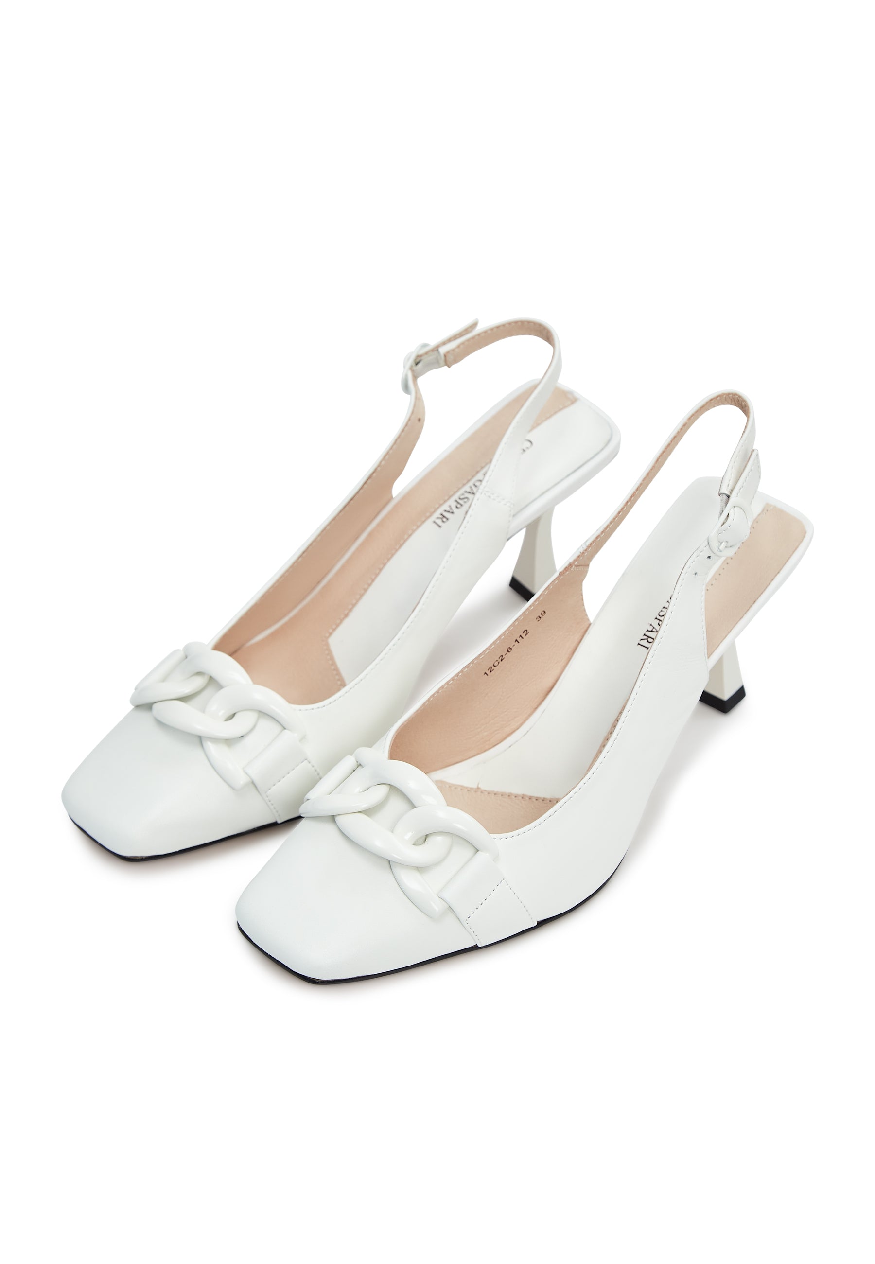 Kette Chic Slingbacks - Weiß