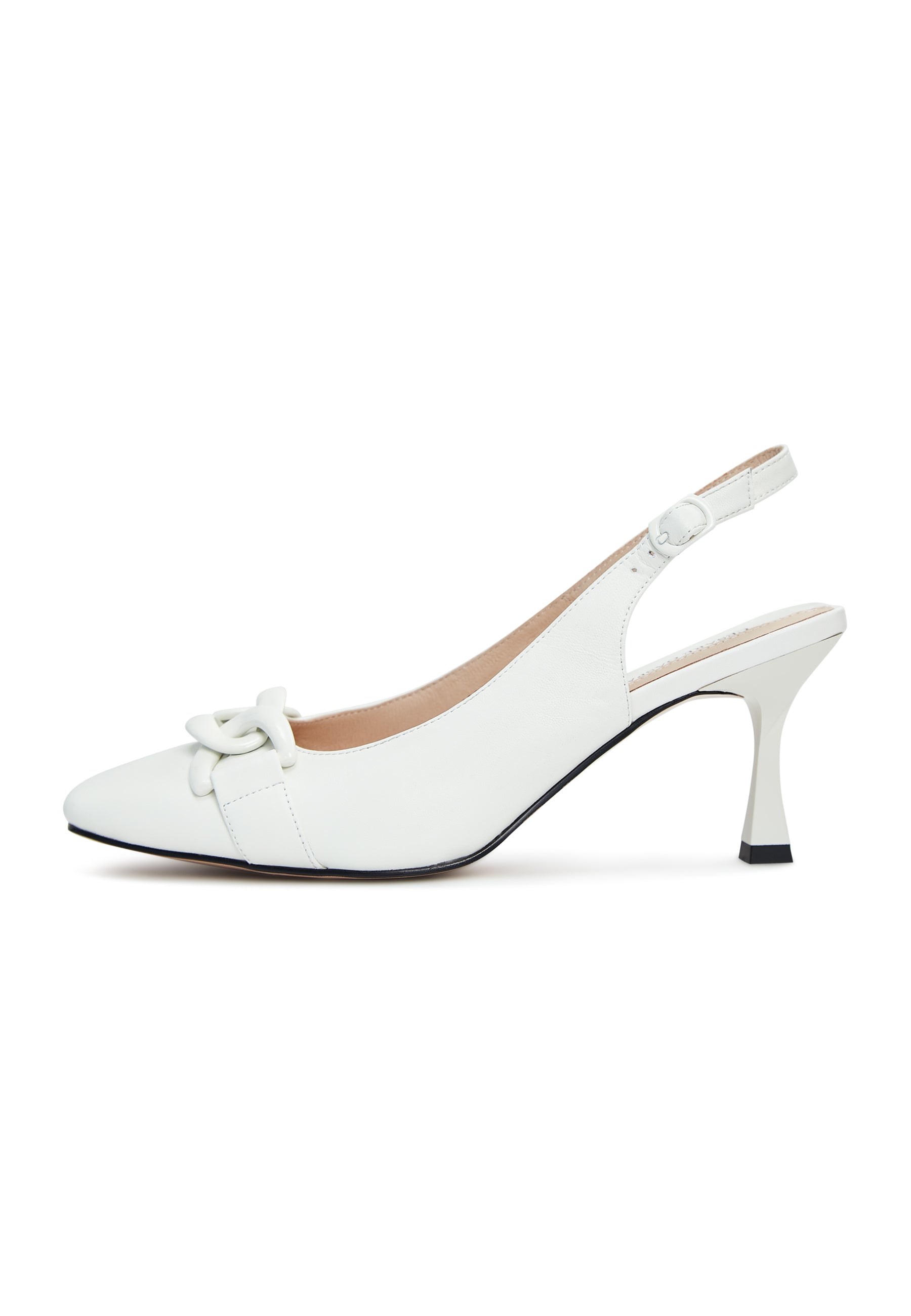 Kette Chic Slingbacks - Weiß