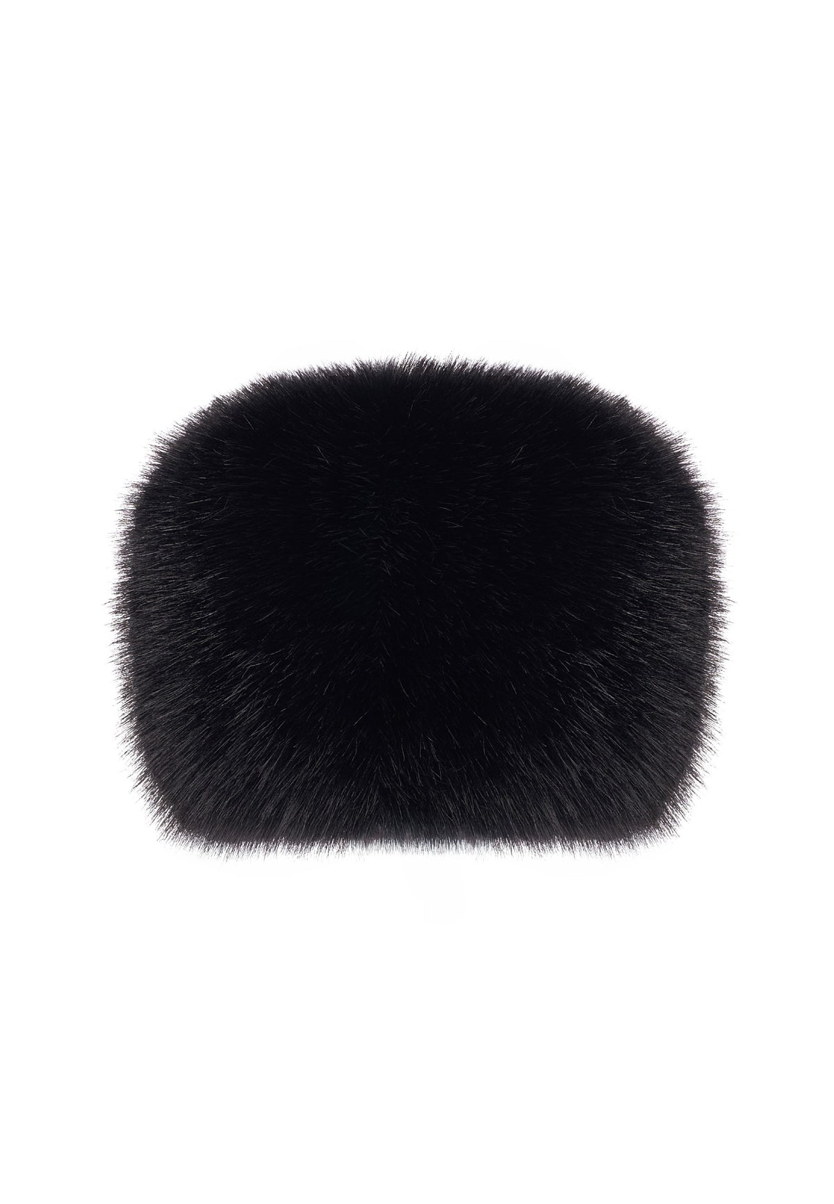 Gorro de invierno de piel sintética – Negro