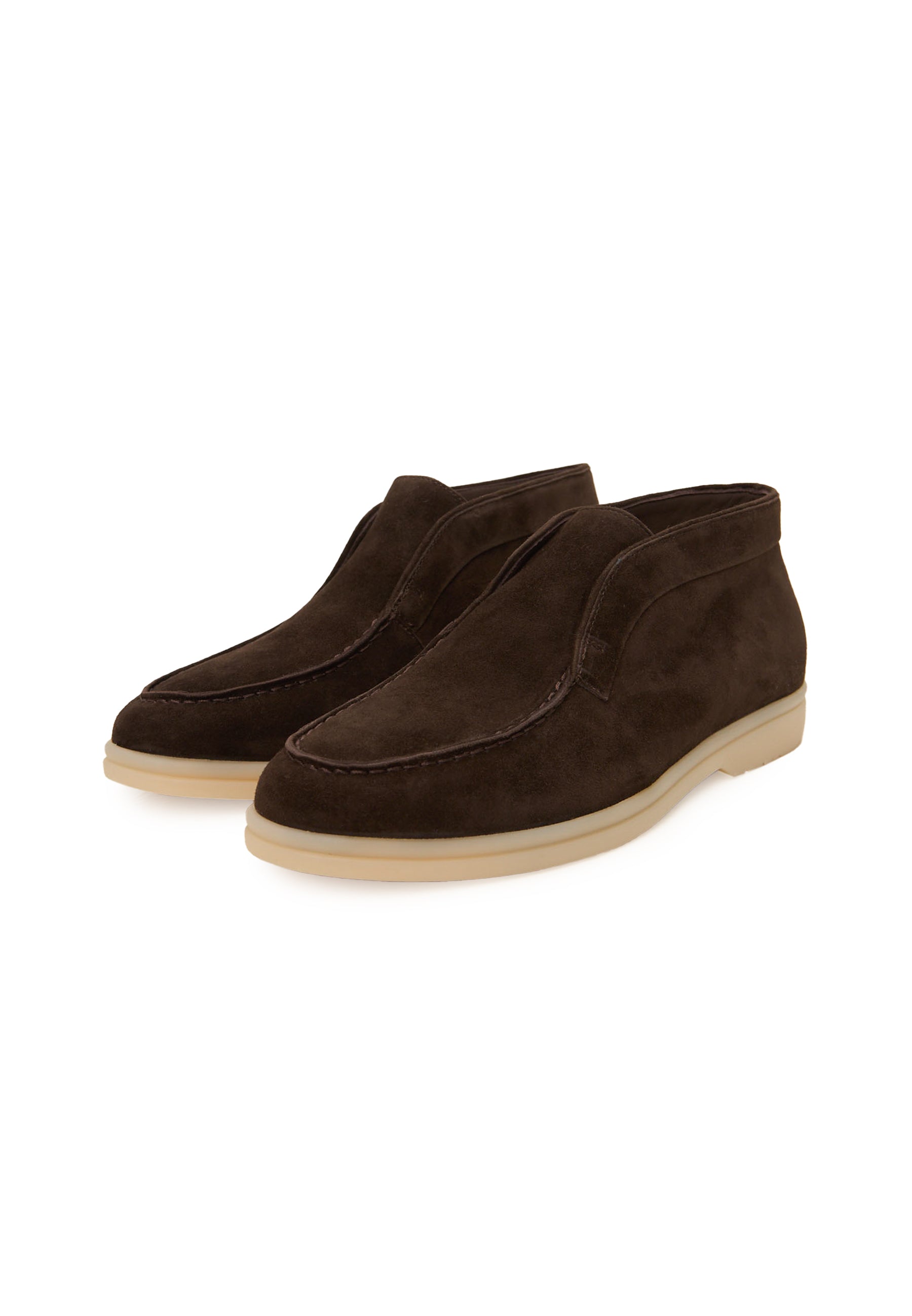 Noir Step loafers med høj hæl – Brun