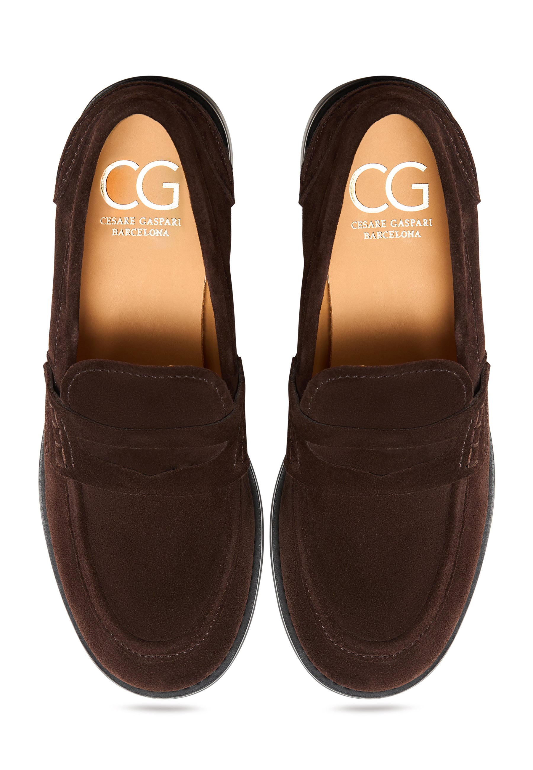 Suede Strap Loafers