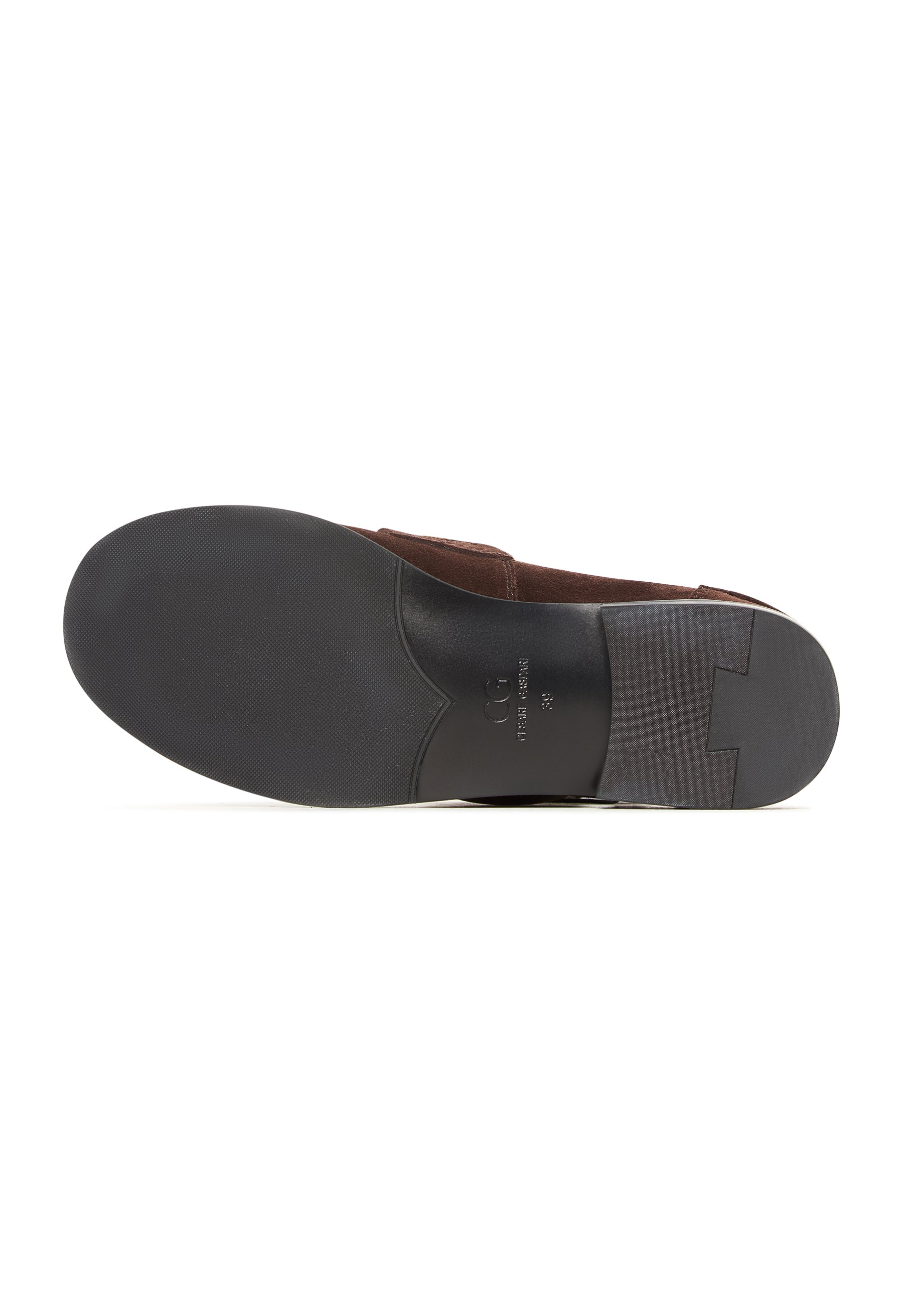 Suede Strap Loafers