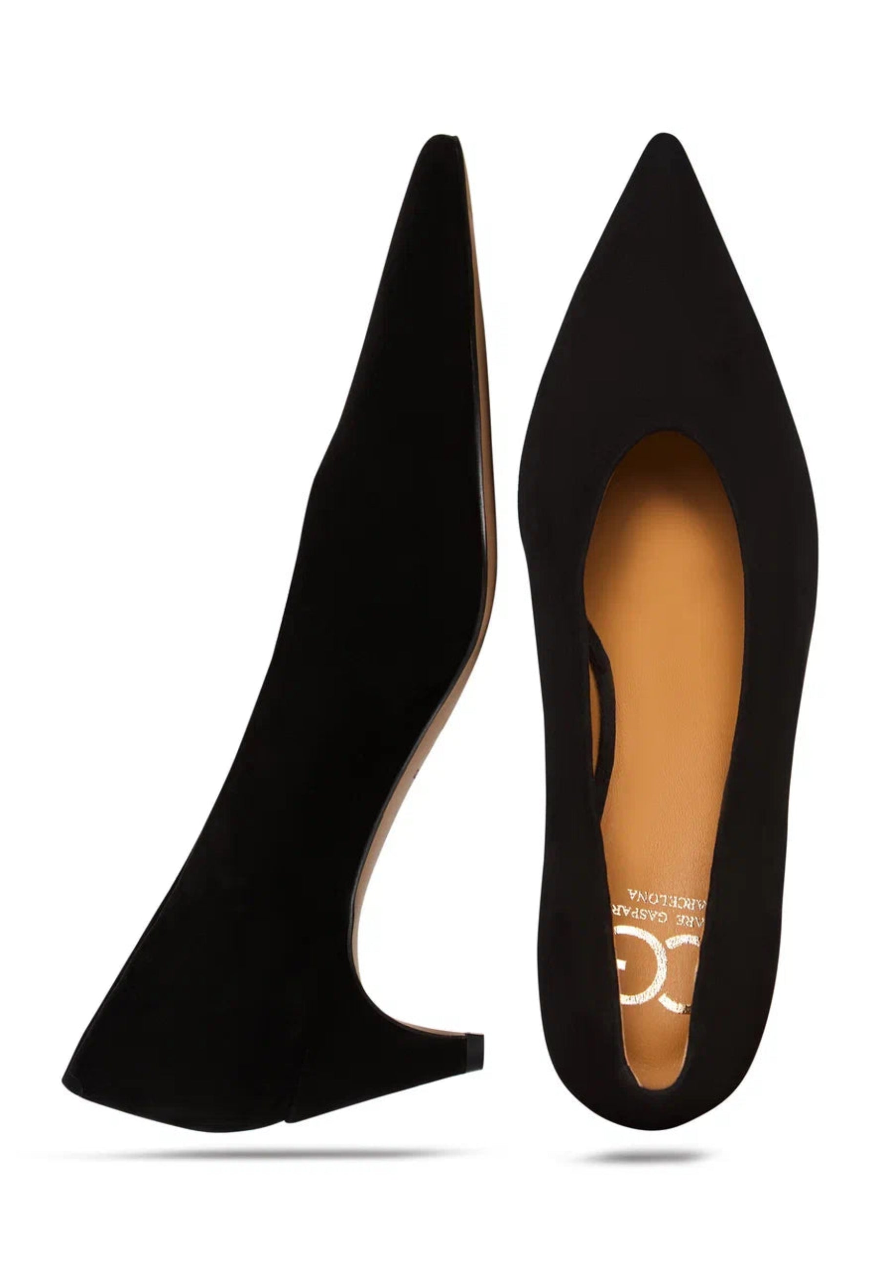 Velvet Curve Pumps - Black