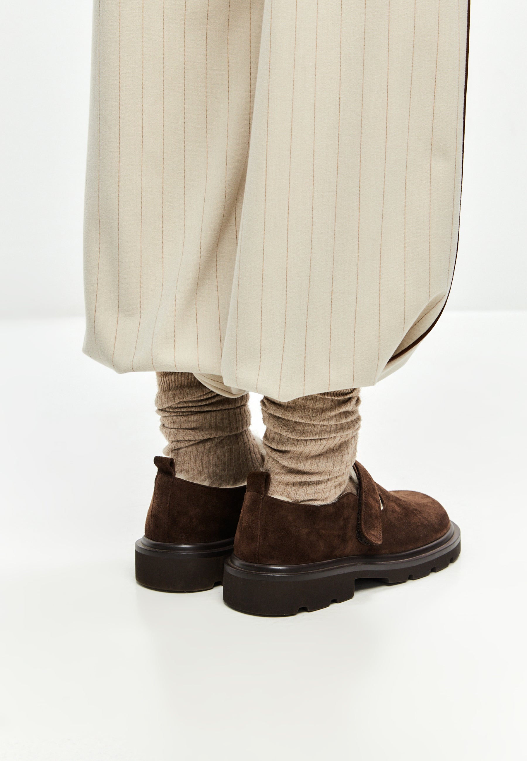 Alpine Grip Fleece Loafers - Brown