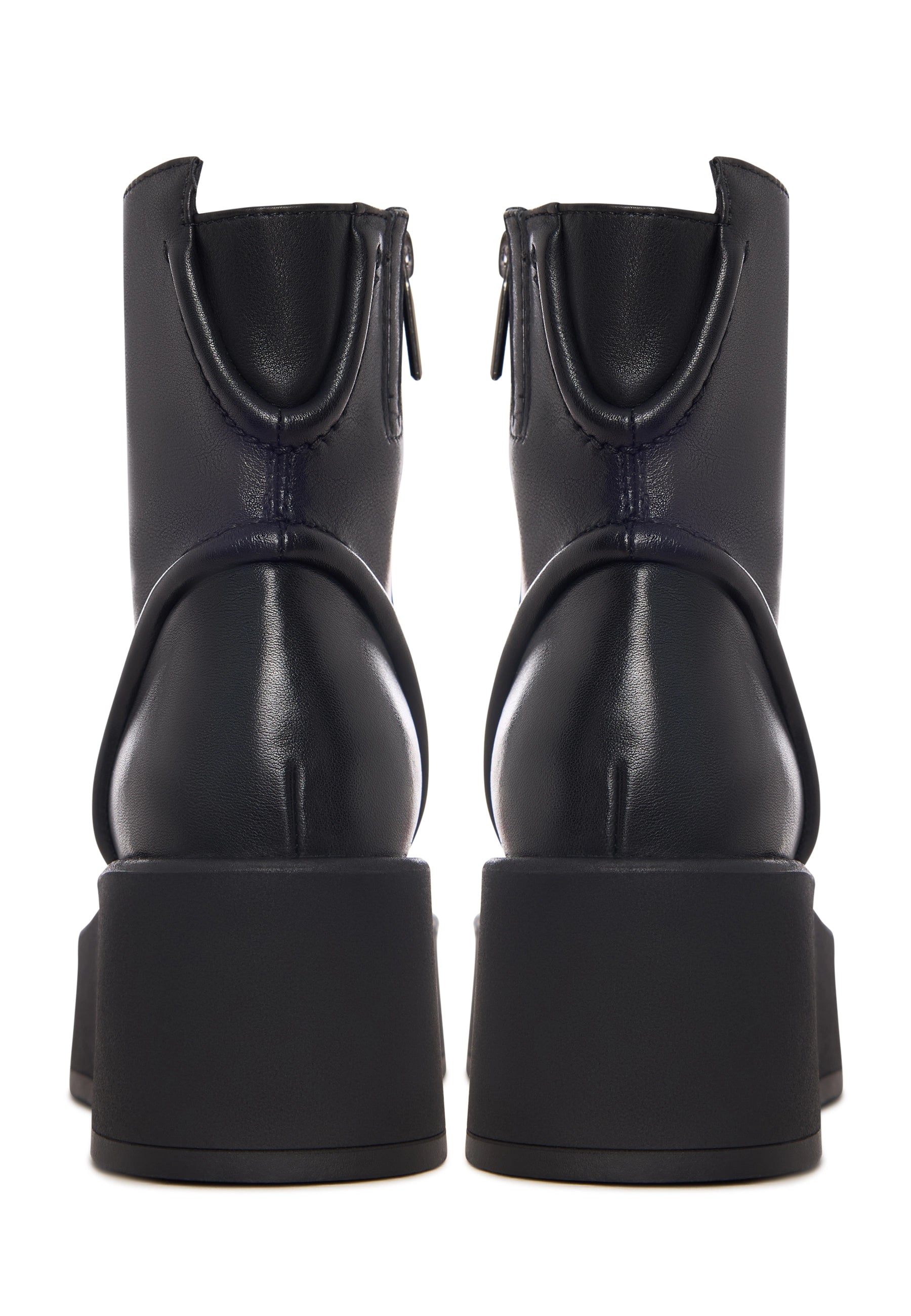 Modern Lift Leather Wedge Boots