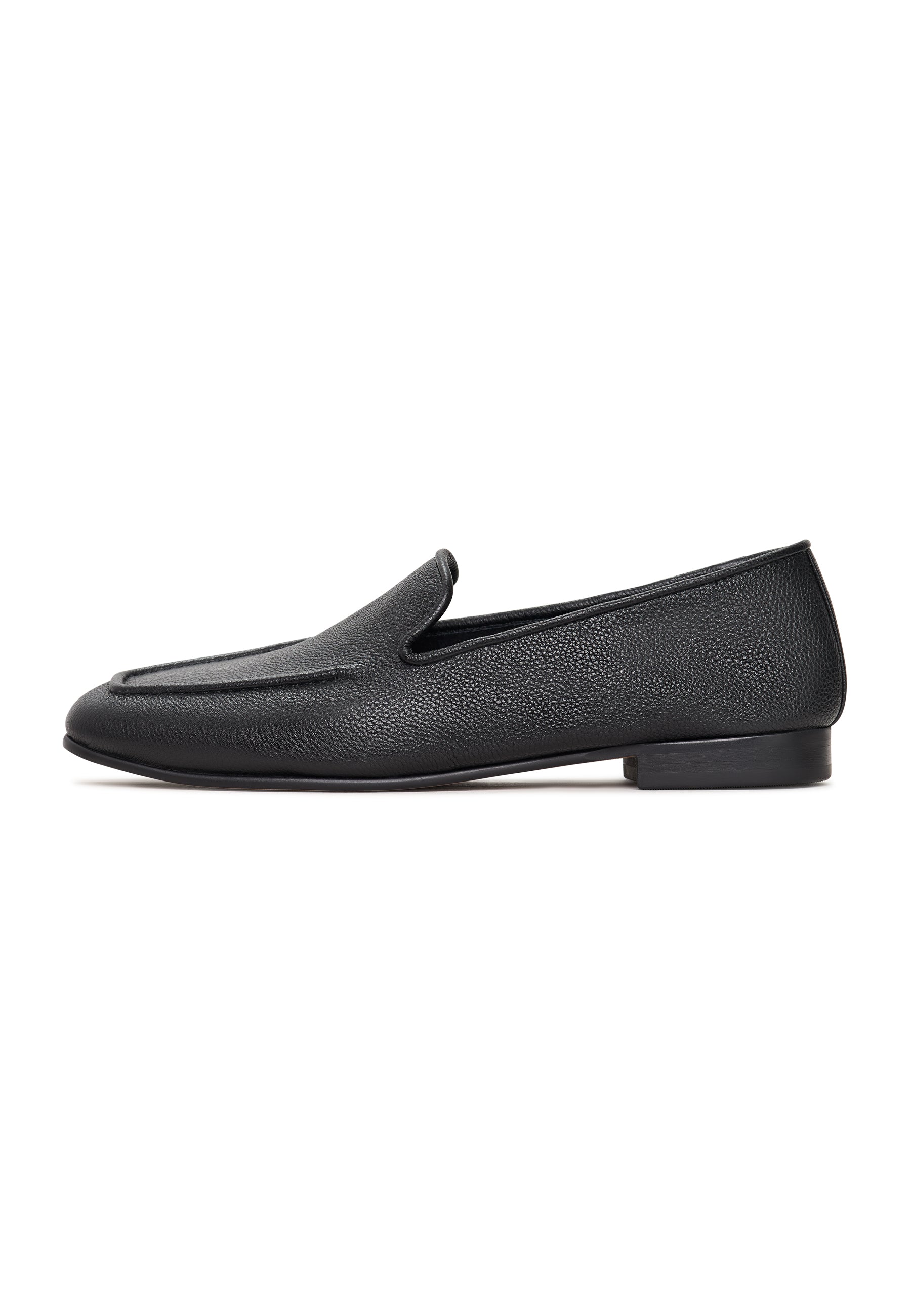 Lidia slip-ins i läder – Svart