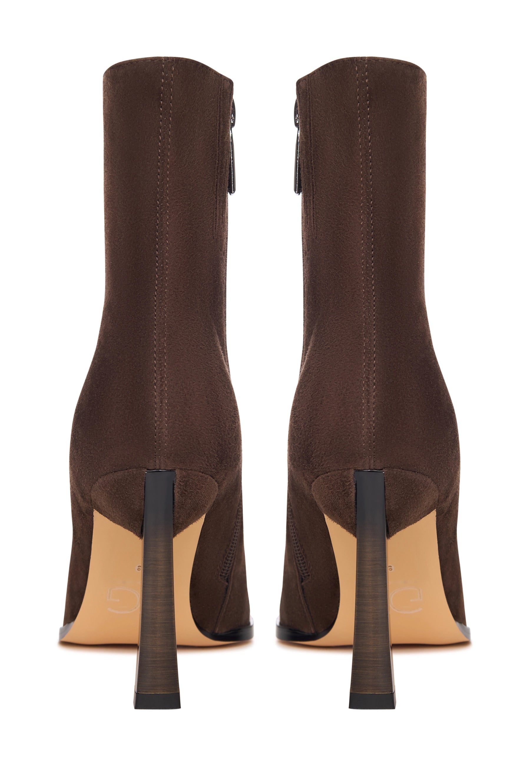 Velvet Edge Ankle Boot - Brown