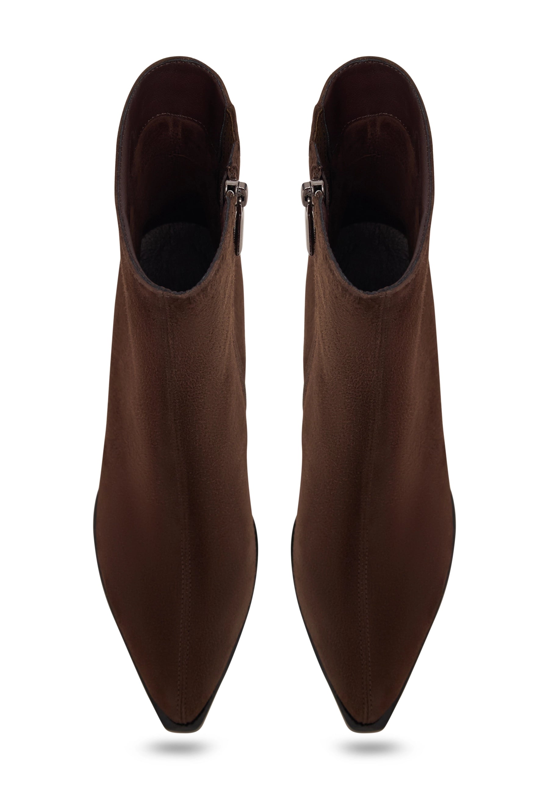 Velvet Edge Ankle Boot - Brown