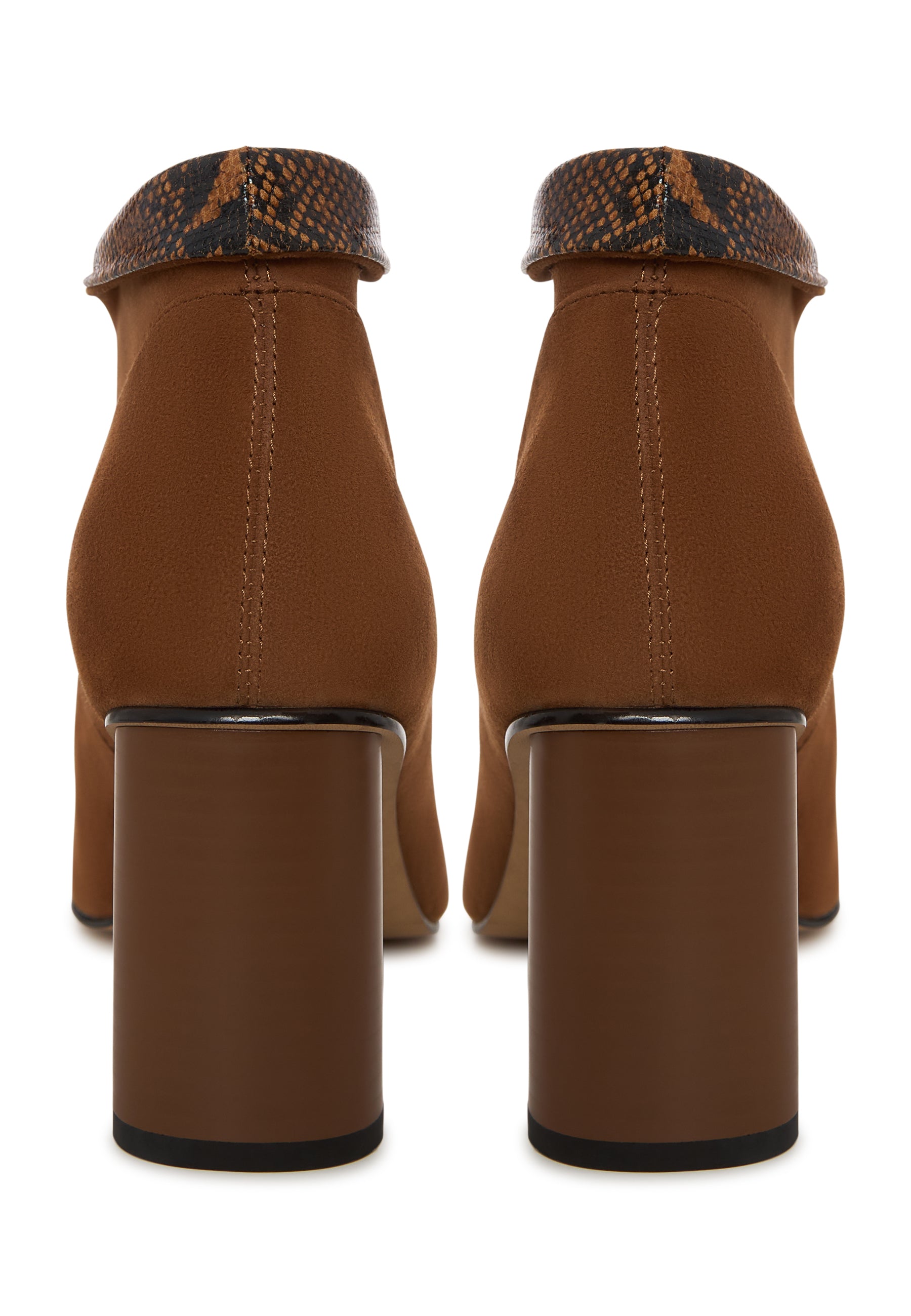 Sculpted High Vamp Ankle Shoe - Brown