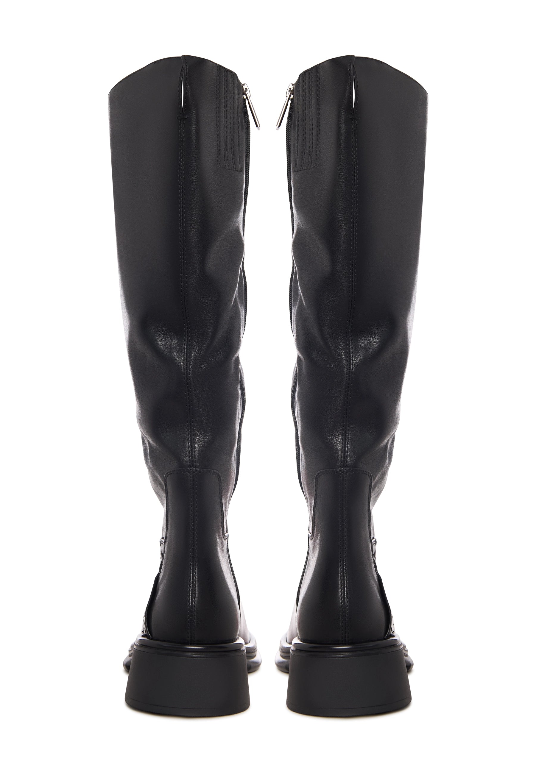 Sculpted Silhouette Riding Boot - Black