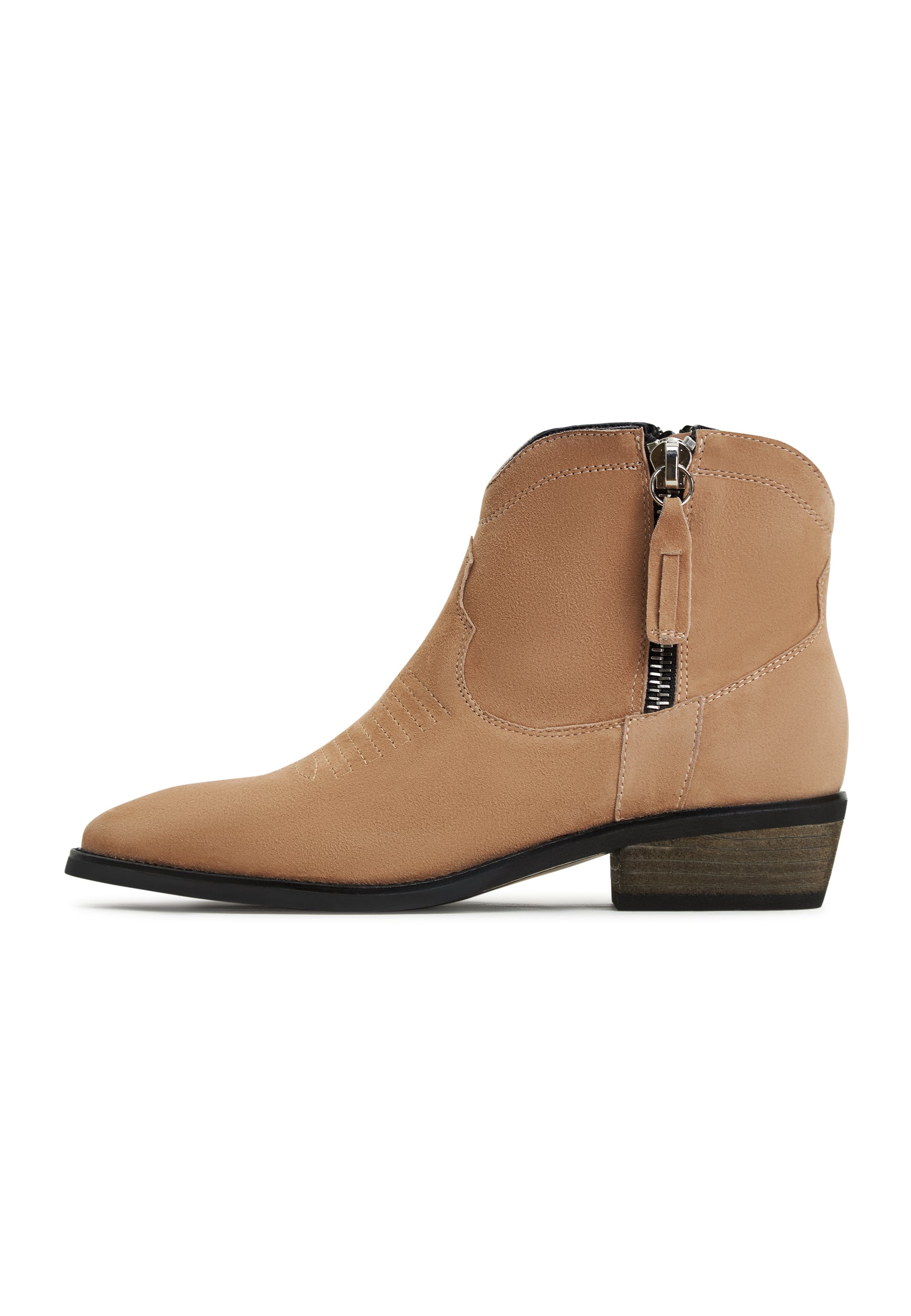 Skórzane buty kowbojskie Vicky - brązowe
