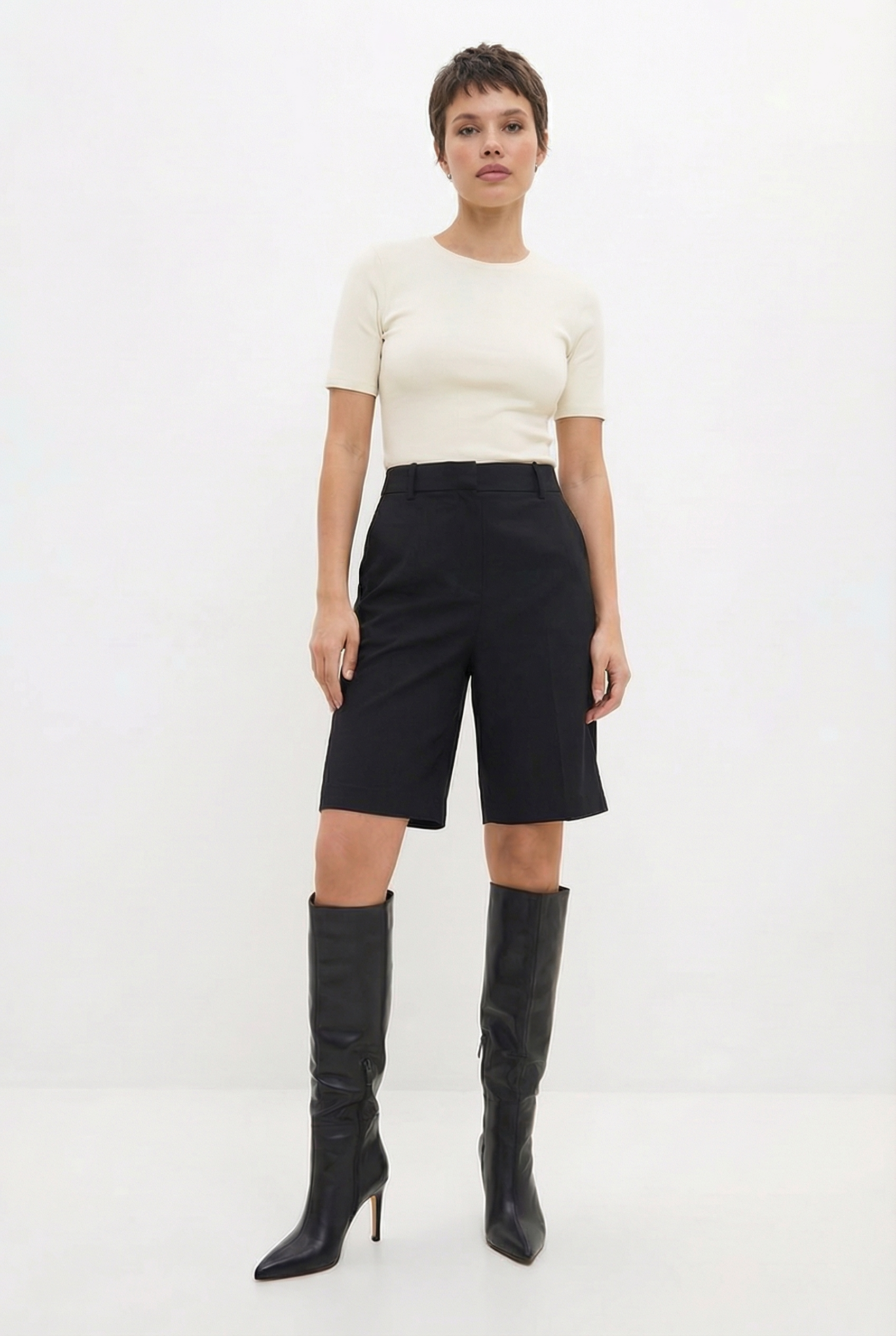 Elegantes botas altas Reyna - Negro