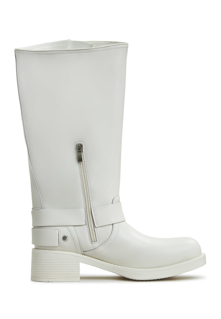 Leather Boots Lily - Ivory