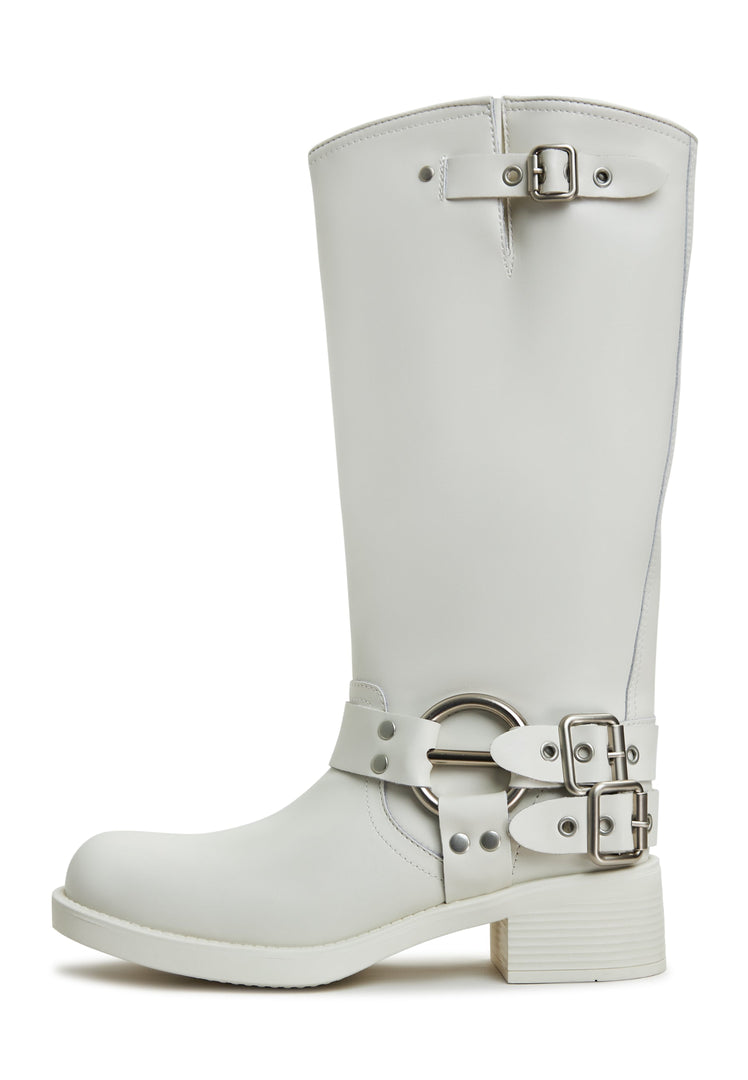 Leather Boots Lily - Ivory