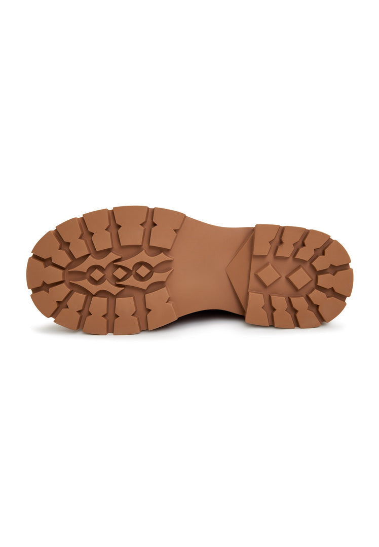 A stylish pair of women's fashion footwear in Bordeaux, featuring lace-up leather ankle boots.