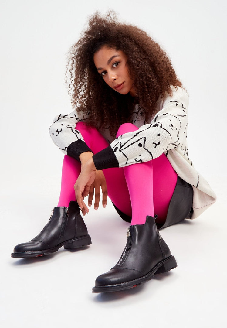 A stylish pair of Antonia black ankle boots, perfect for women's fashion - fashionable and chic footwear.