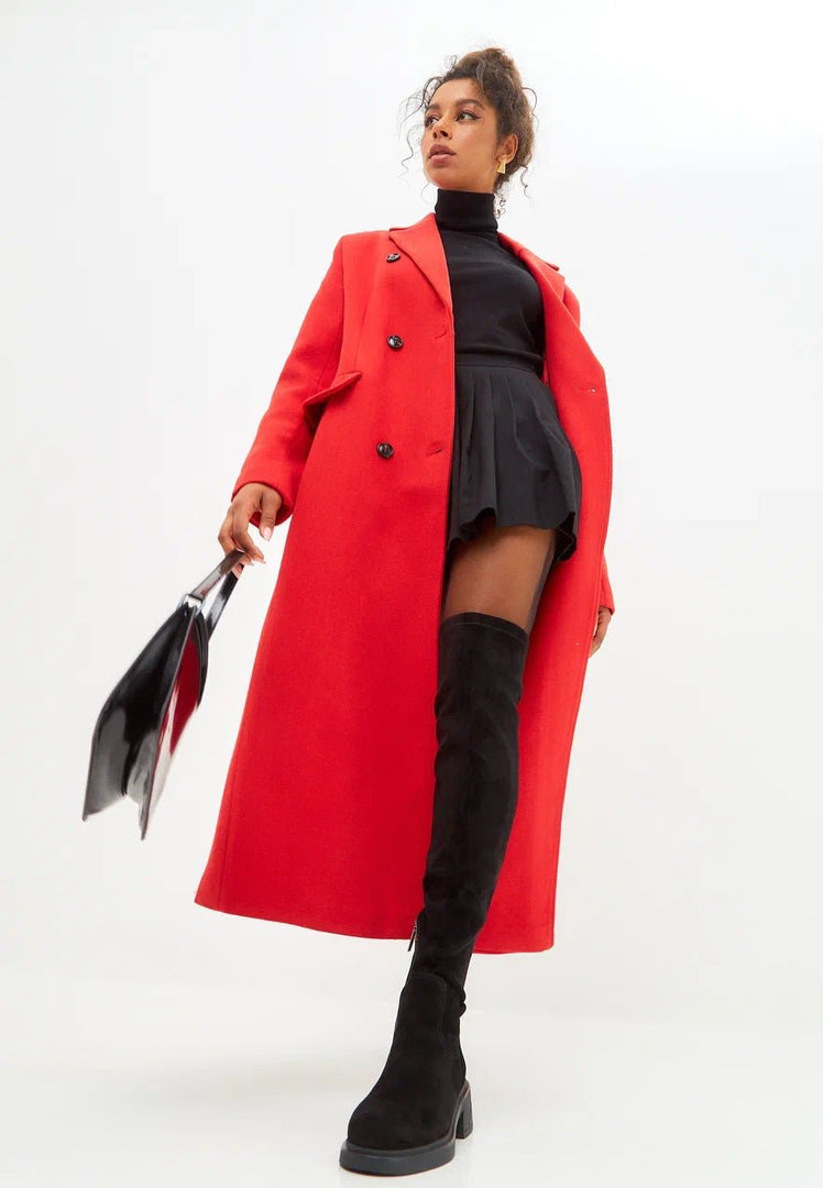 A pair of chic over-the-knee suede boots - the must-have fashion boots for women's footwear.