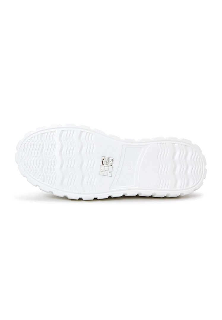 Stylish blue leather platform loafers, perfect for urban footwear fashion.
