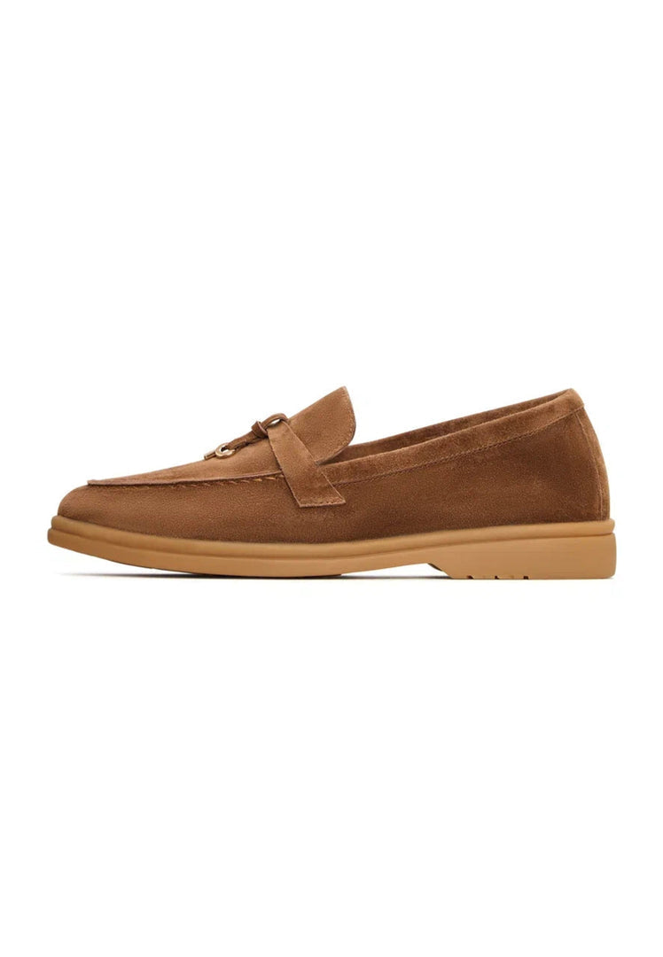 Aurelia platform moccasins in brown, stylish women's footwear for fashion-forward looks.