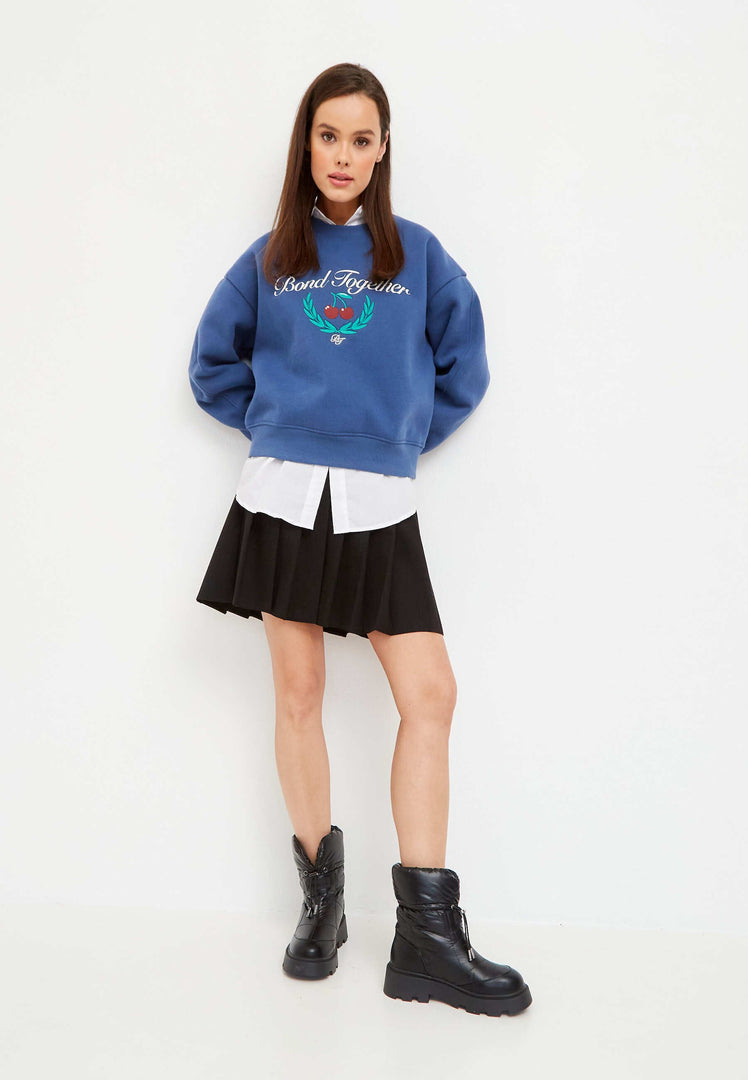 A pair of stylish black quilted winter snow boots for women.