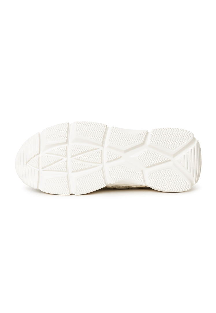 A stylish pair of Alisa silver leather platform moccasins, perfect for adding a touch of sophistication to any outfit.