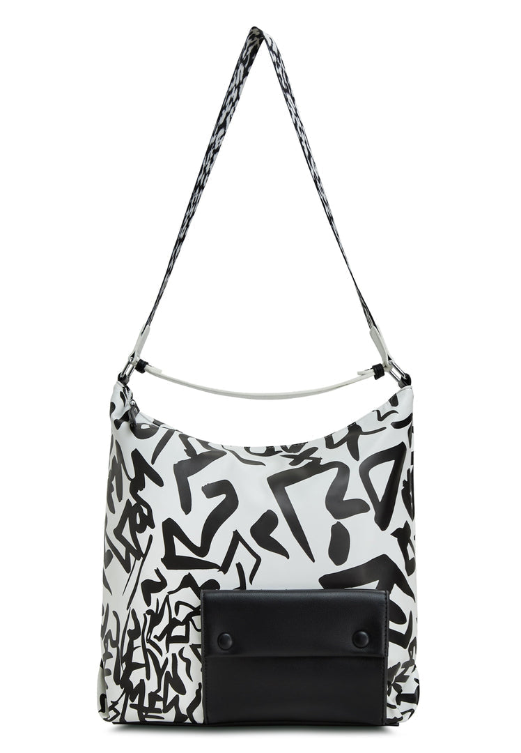 A stylish monochrome handbag perfect for any outfit - buy your own monochrome handbag today!